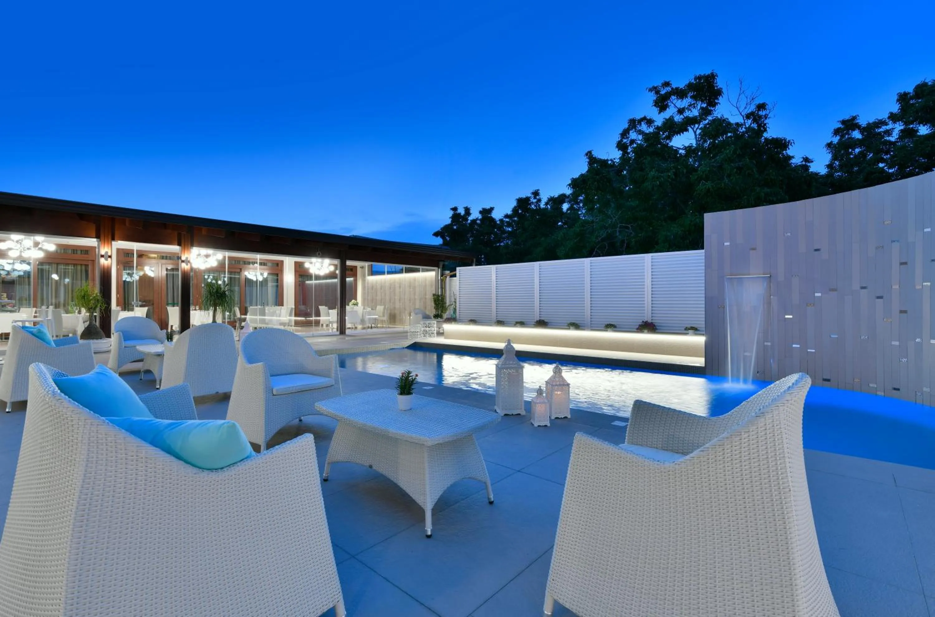 Patio in Best Western Hotel Ferrari