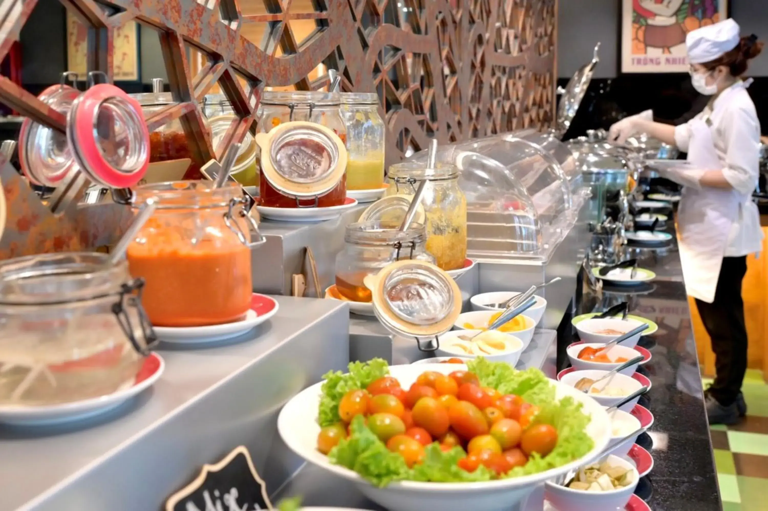 Buffet breakfast in ÊMM Hotel Saigon Buffet breakfast in ÊMM Hotel Saigon