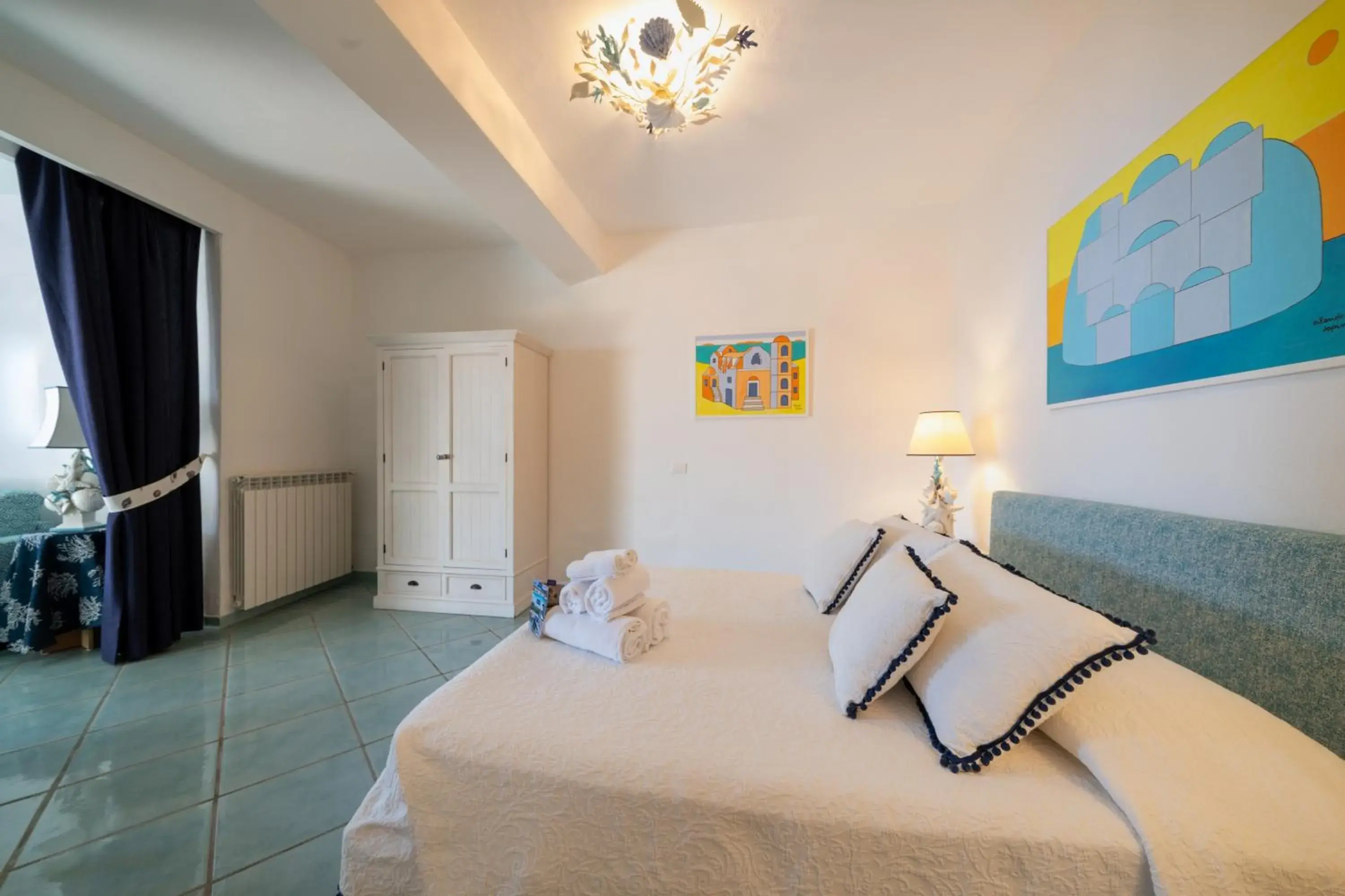 Bed in Relais Bijoux Ischia Bed in Relais Bijoux Ischia