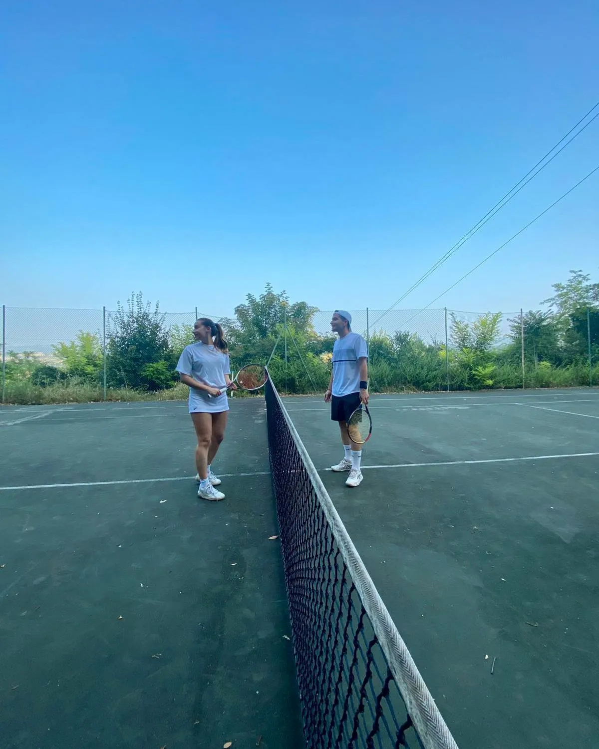 Tennis court in Hotel Villa San Lucchese