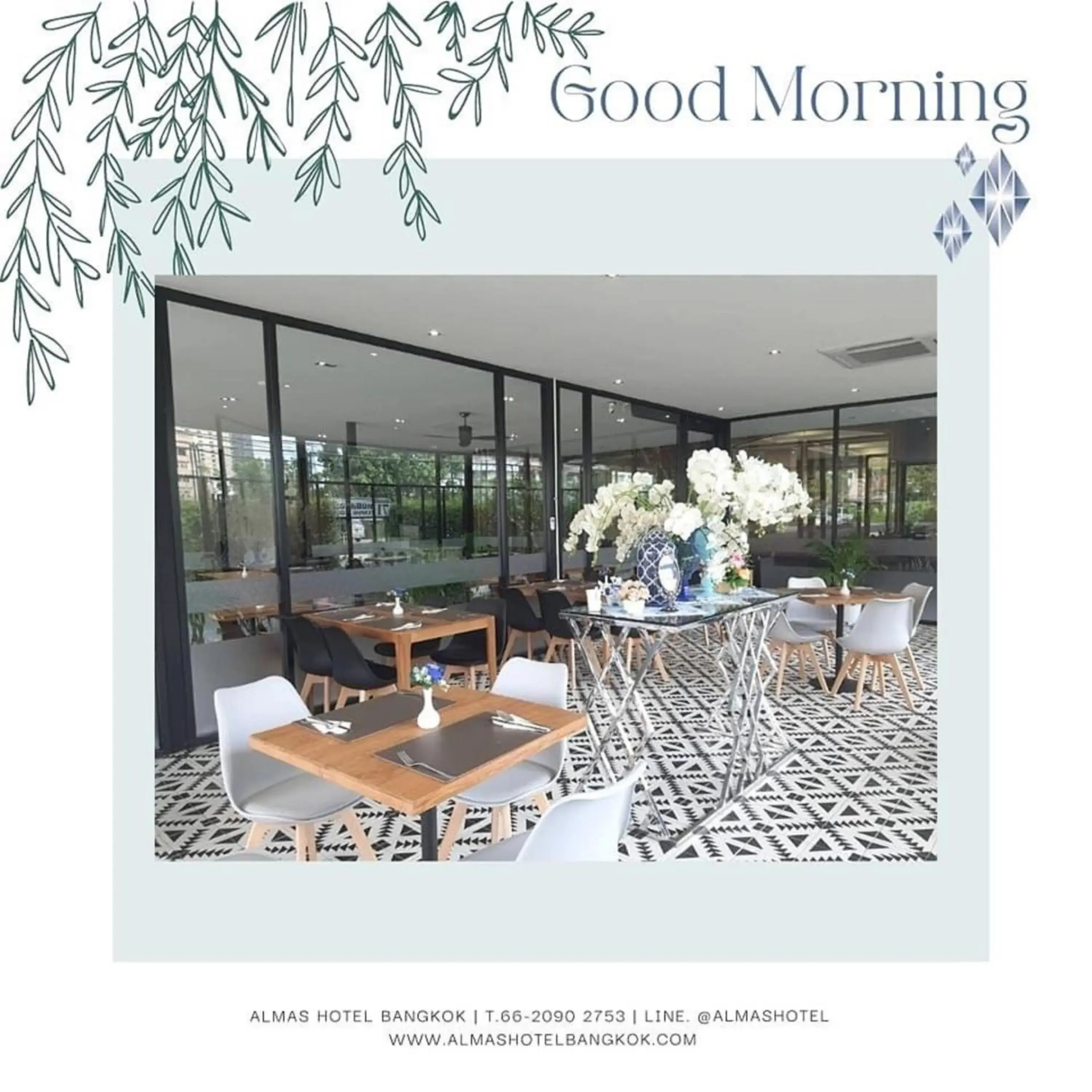 Restaurant/places to eat in Almas Hotel Bangkok Restaurant/places to eat in Almas Hotel Bangkok