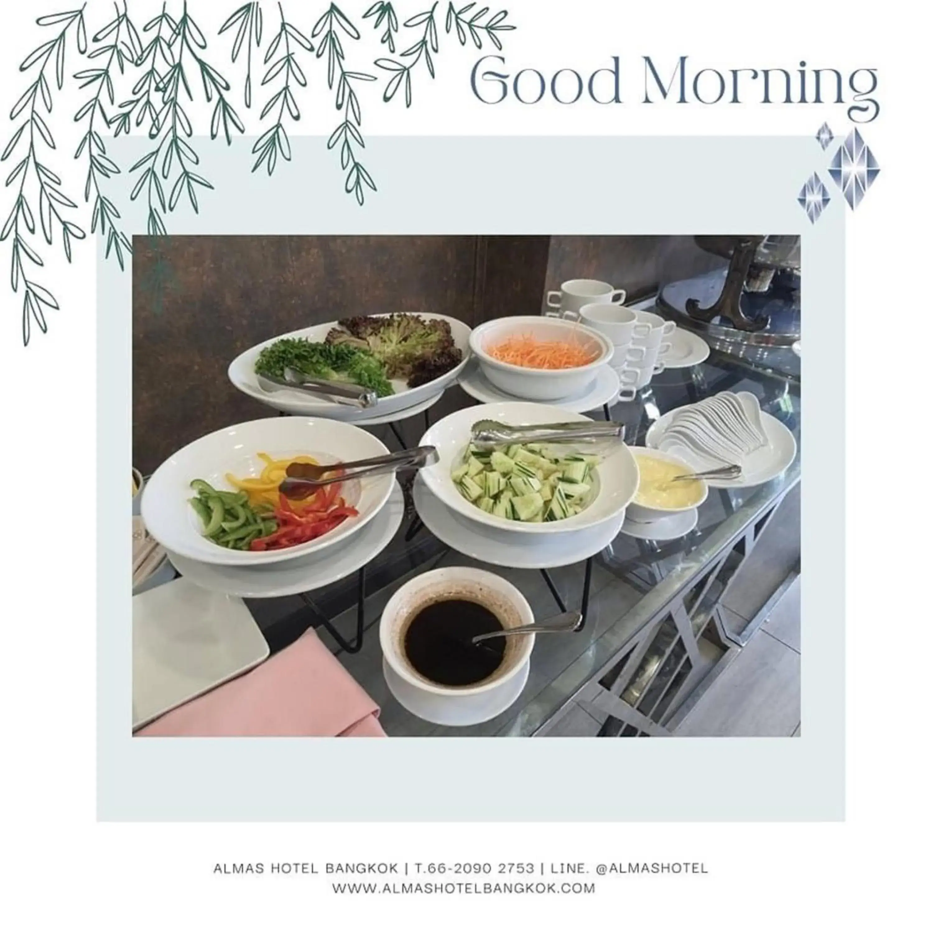 Breakfast in Almas Hotel Bangkok Breakfast in Almas Hotel Bangkok