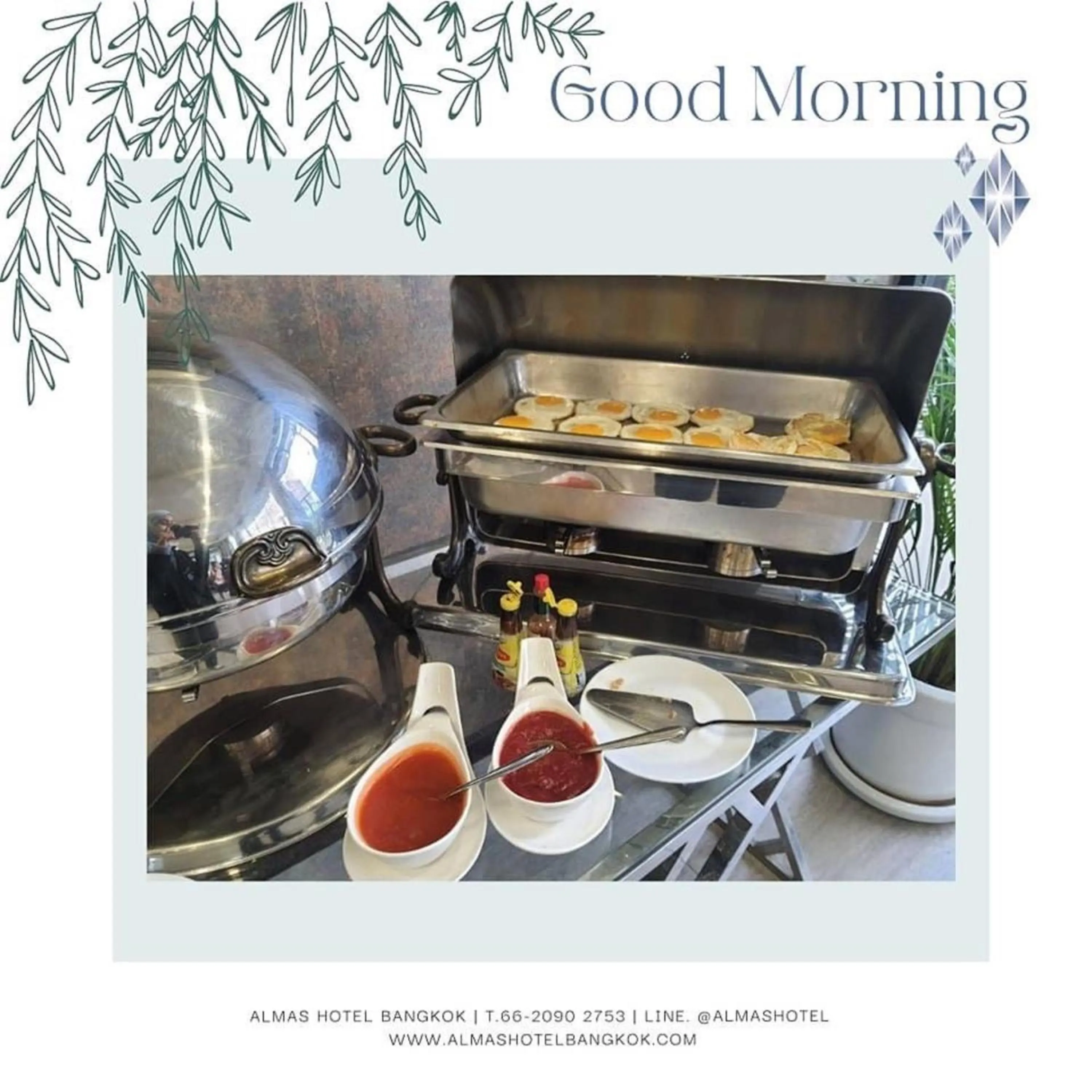 Breakfast in Almas Hotel Bangkok