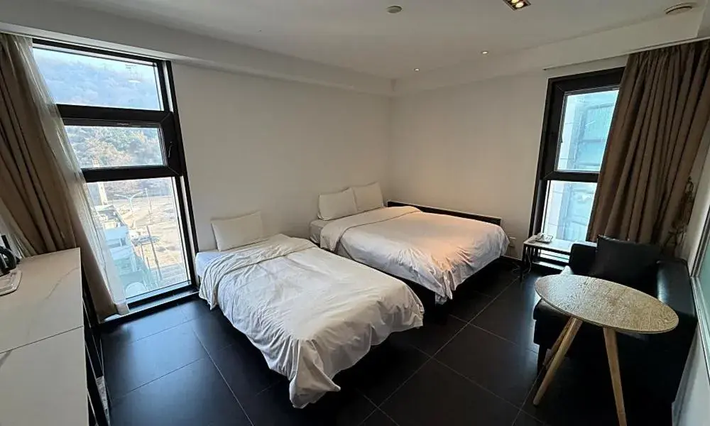 Bed in Wolmido Premiers Hotel Bed in Wolmido Premiers Hotel