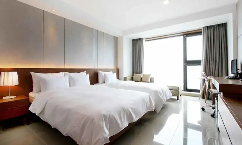 Bed in Wolmido Premiers Hotel Bed in Wolmido Premiers Hotel