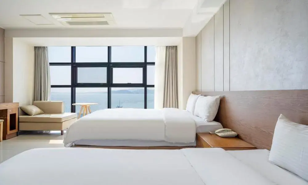 Bed in Wolmido Premiers Hotel Bed in Wolmido Premiers Hotel