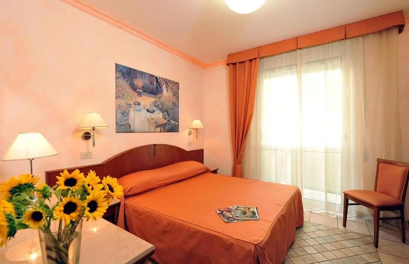 Bedroom, Bed in Hotel Rosalba - Valentini Family Village
