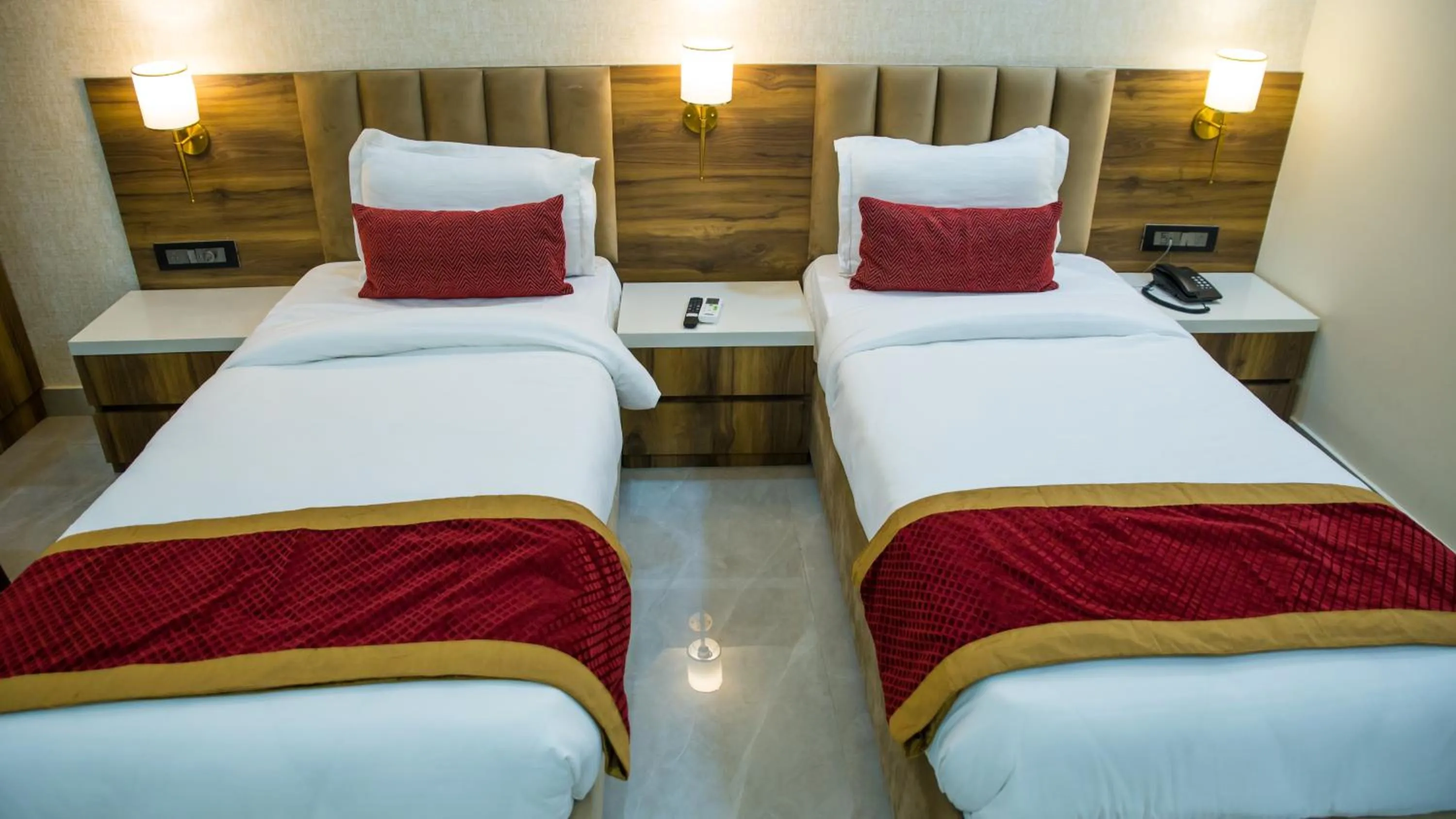 Bed in Royal 9 hotel & Banquet