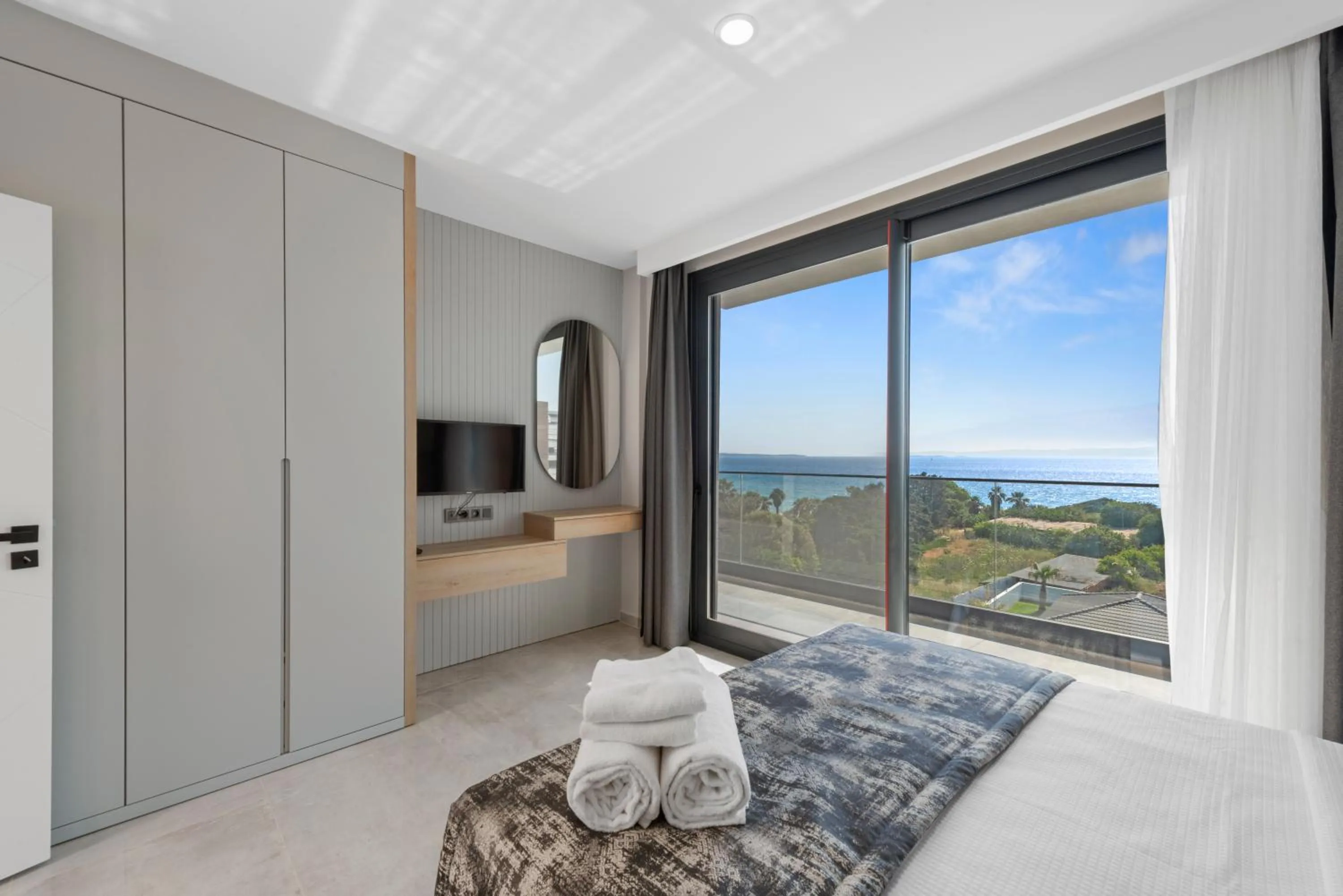 Sea view, Bed in KADAGAN SUİTES AYASARANDA