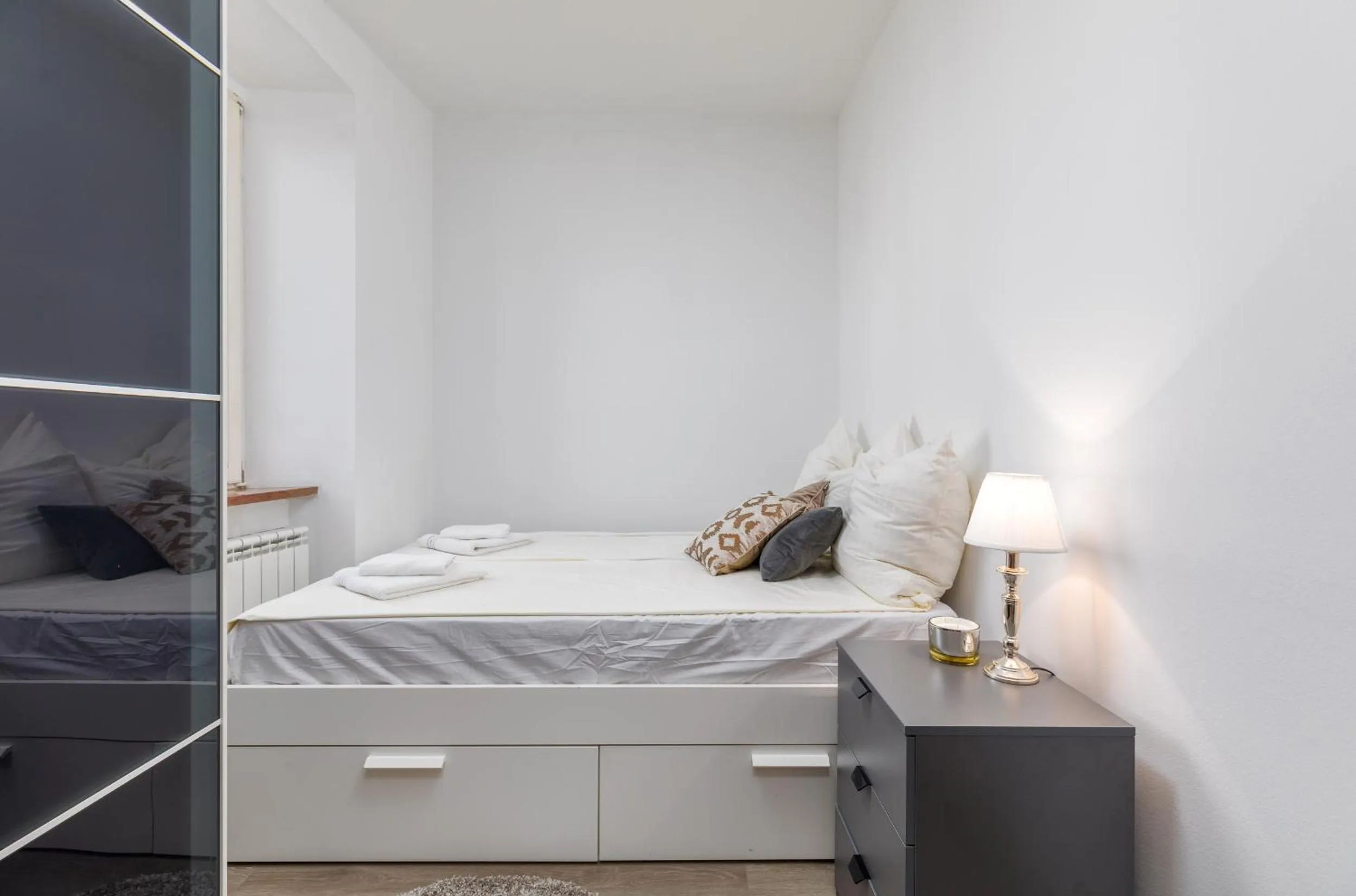 Bedroom, Bed in Apartment Augusto - Sea view