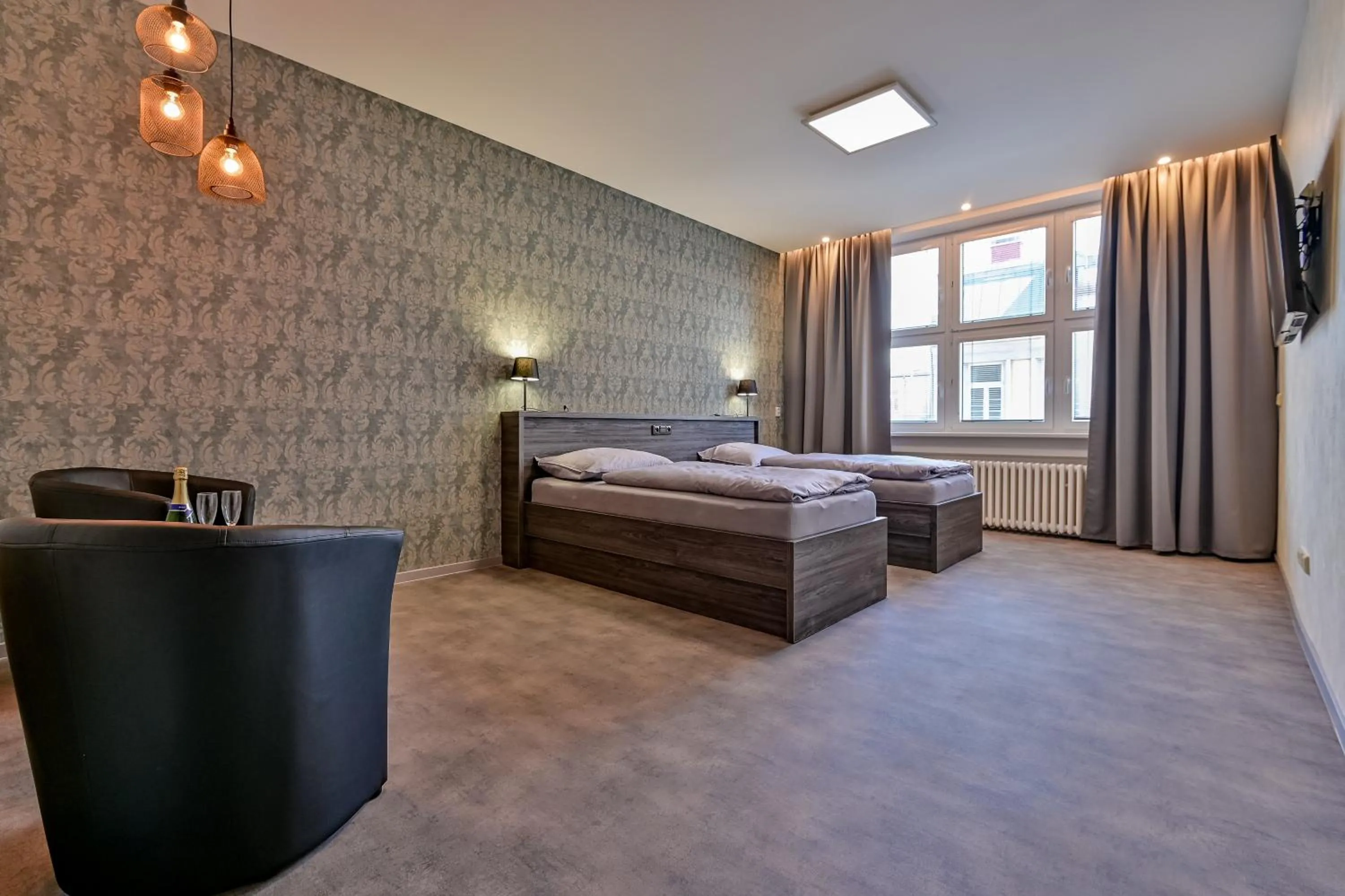 Bed in Hotel Stračena City