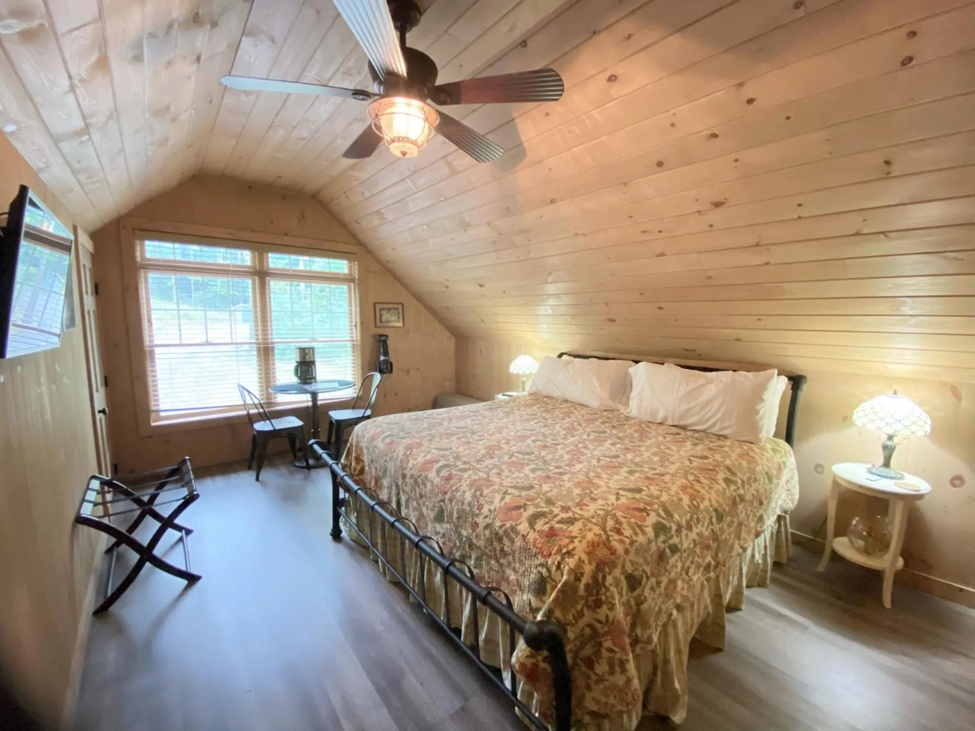 Bed in High Peaks Chalet