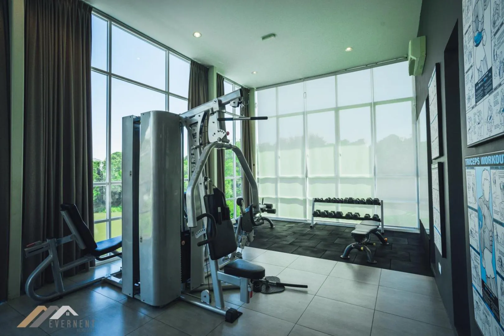 Fitness centre/facilities in Serene Heights by Evernent