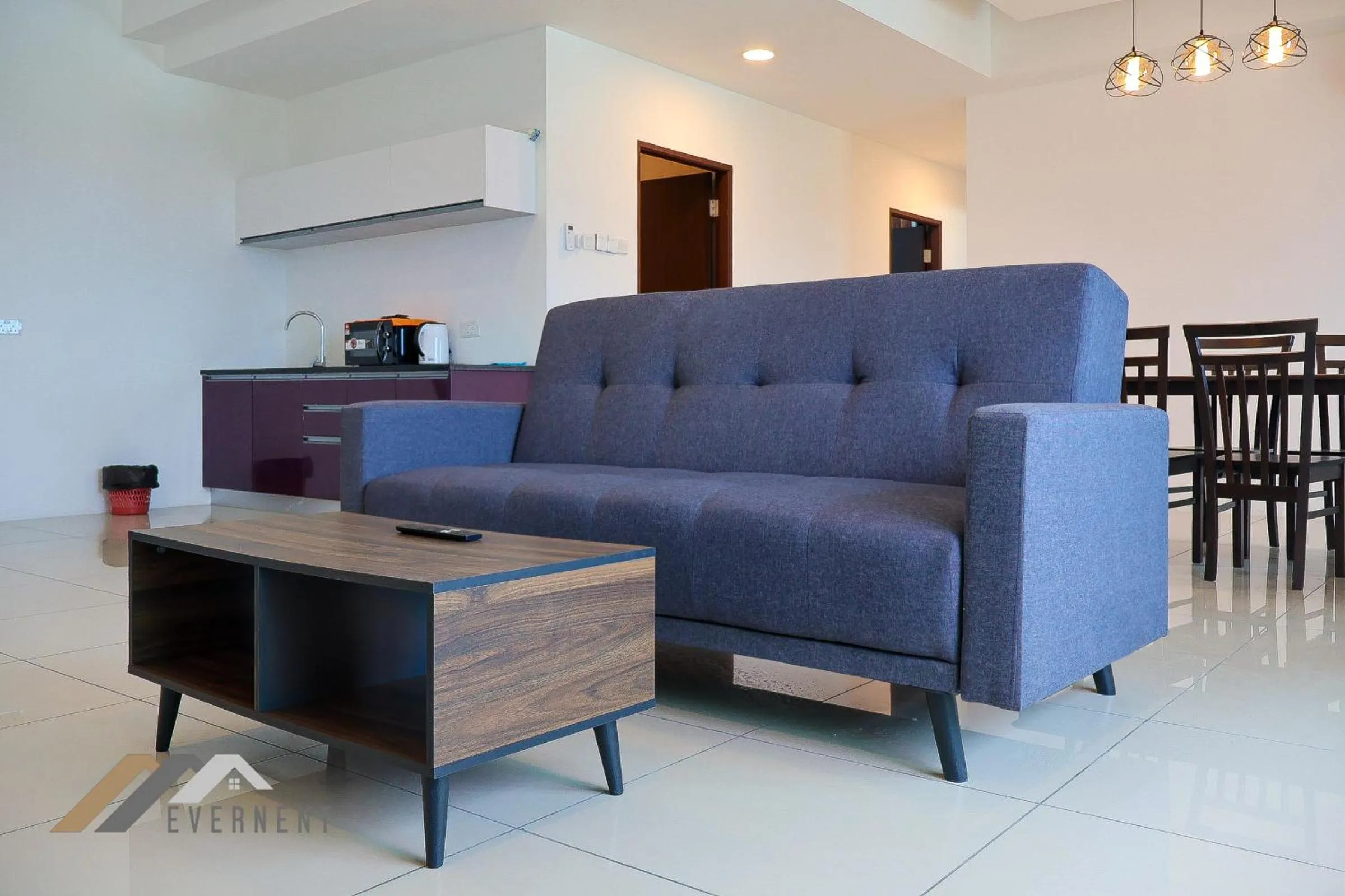 Seating area in Serene Heights by Evernent