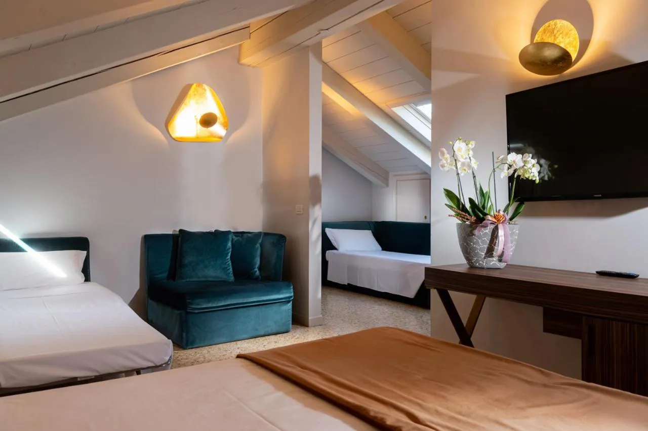 Bed in Hotel Tiziano