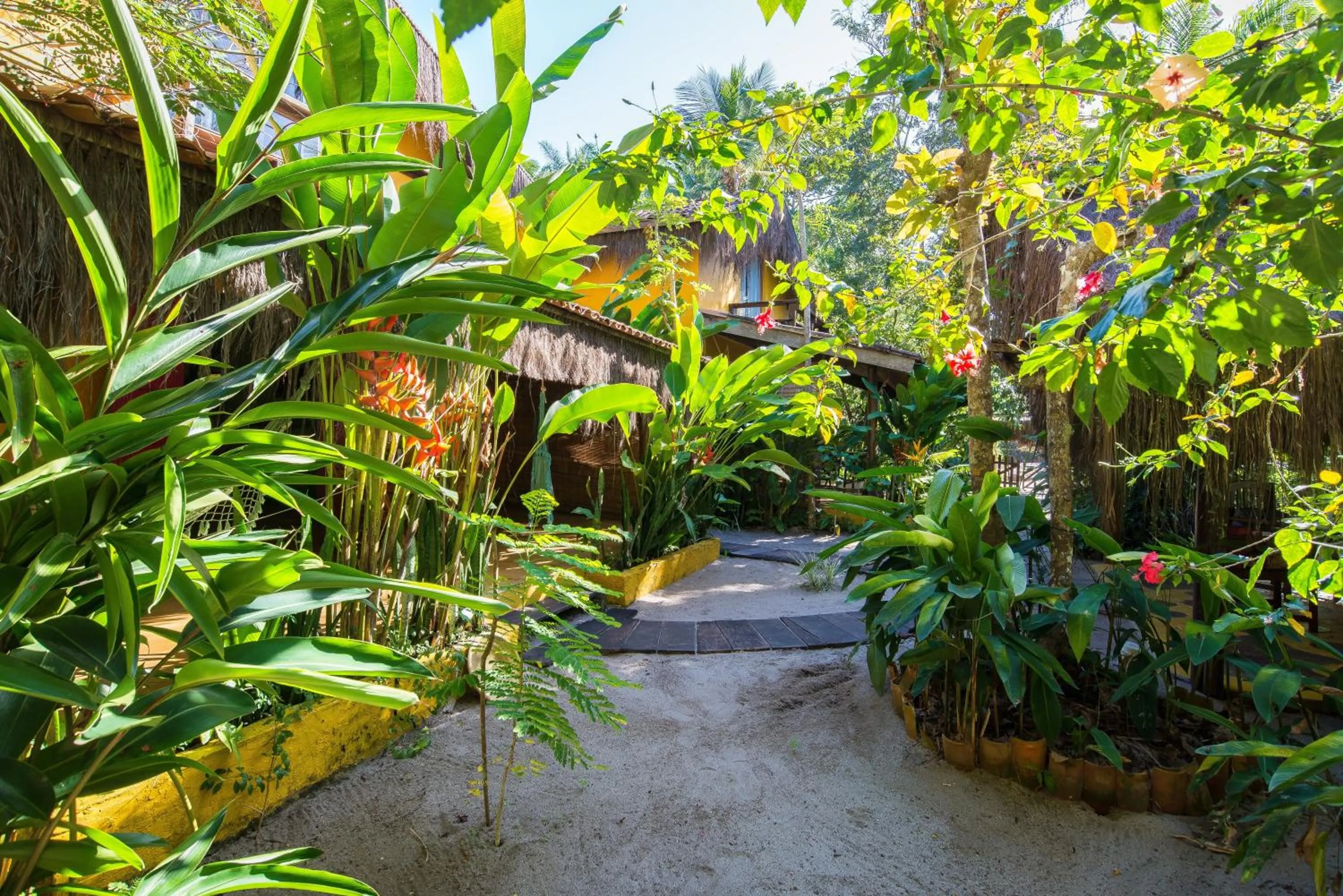 Garden in Pousada Canoa Nativa