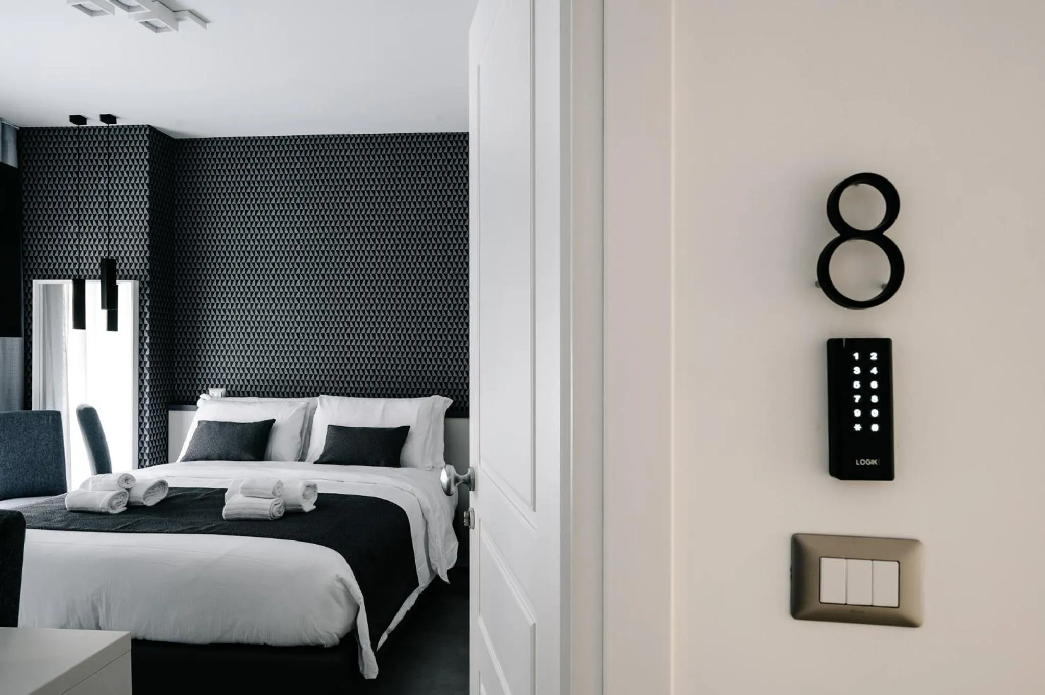 Bedroom, Bed in B&B LUMAS