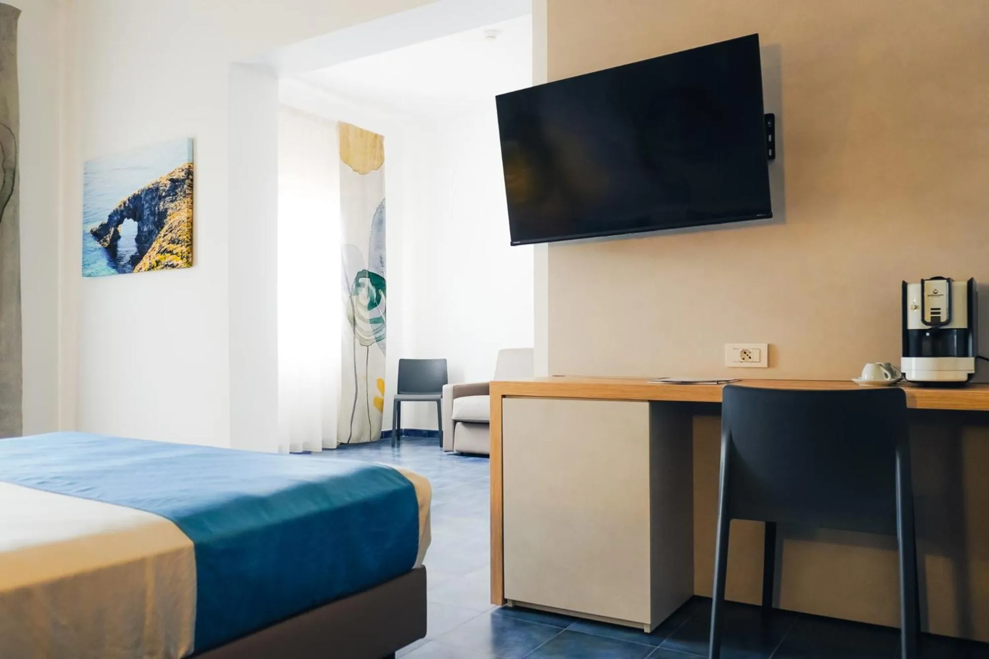 TV and multimedia, Bed in Pantelleria Resort