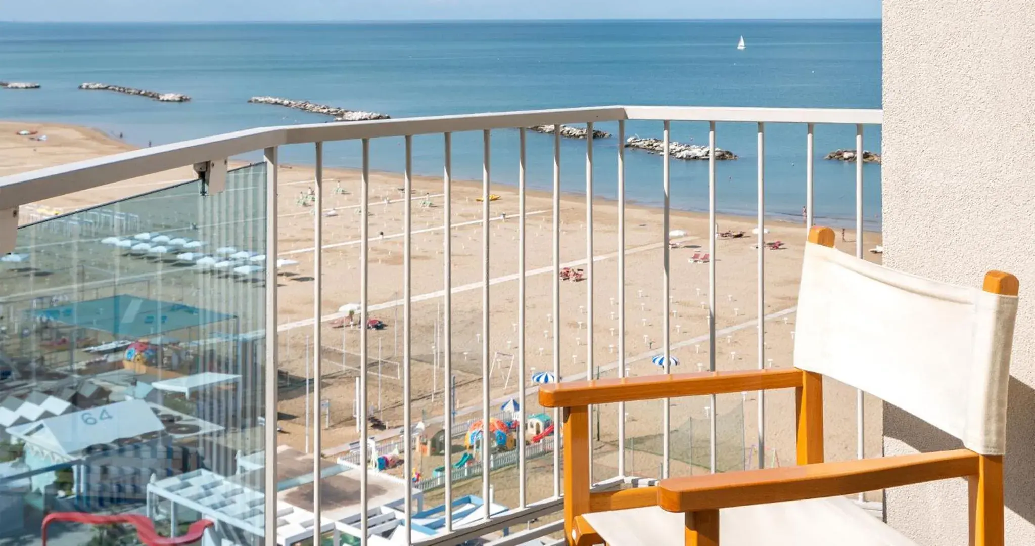 Balcony/Terrace, Sea View in Victoria Palace Hotel