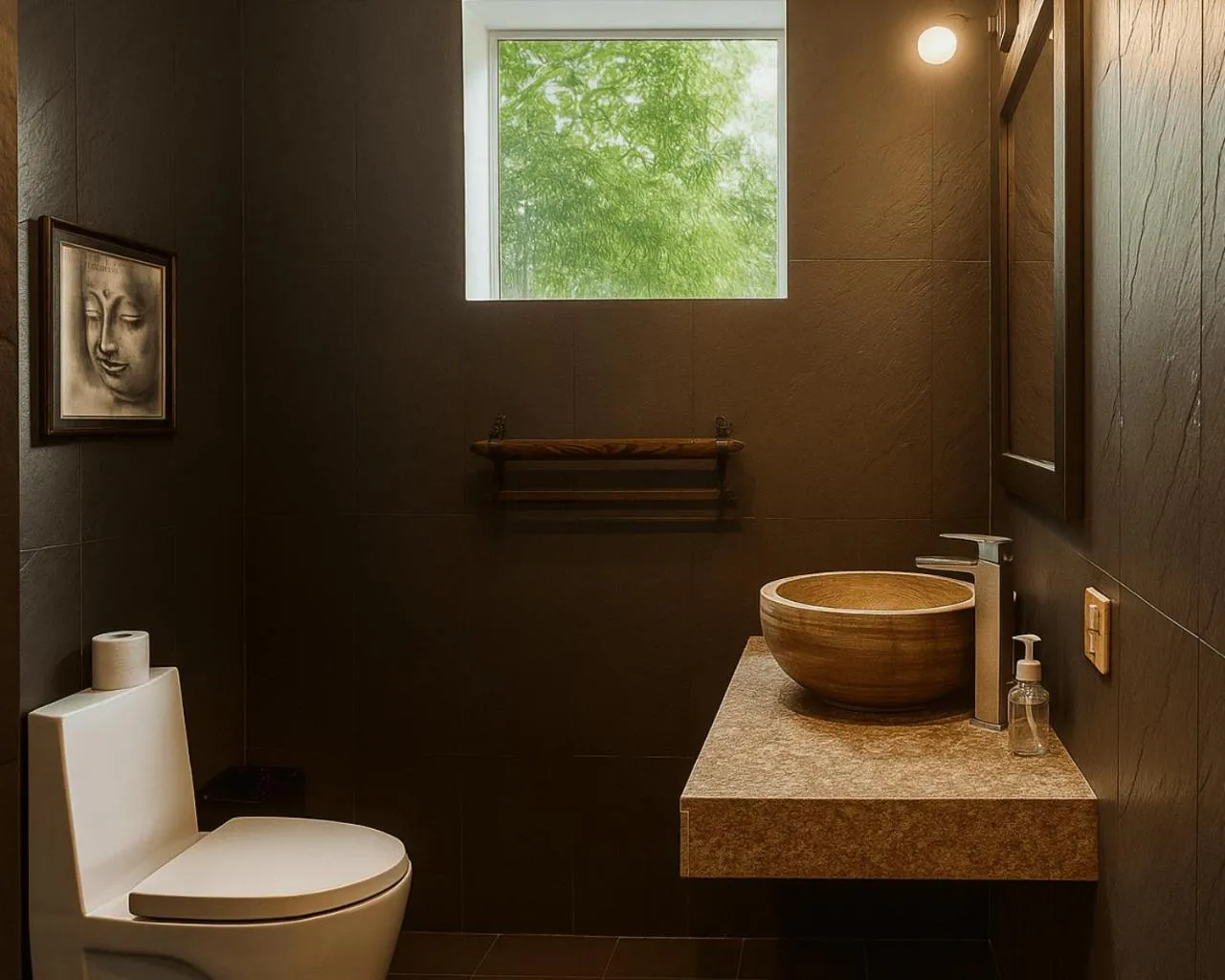 Bathroom in Prana Hotel