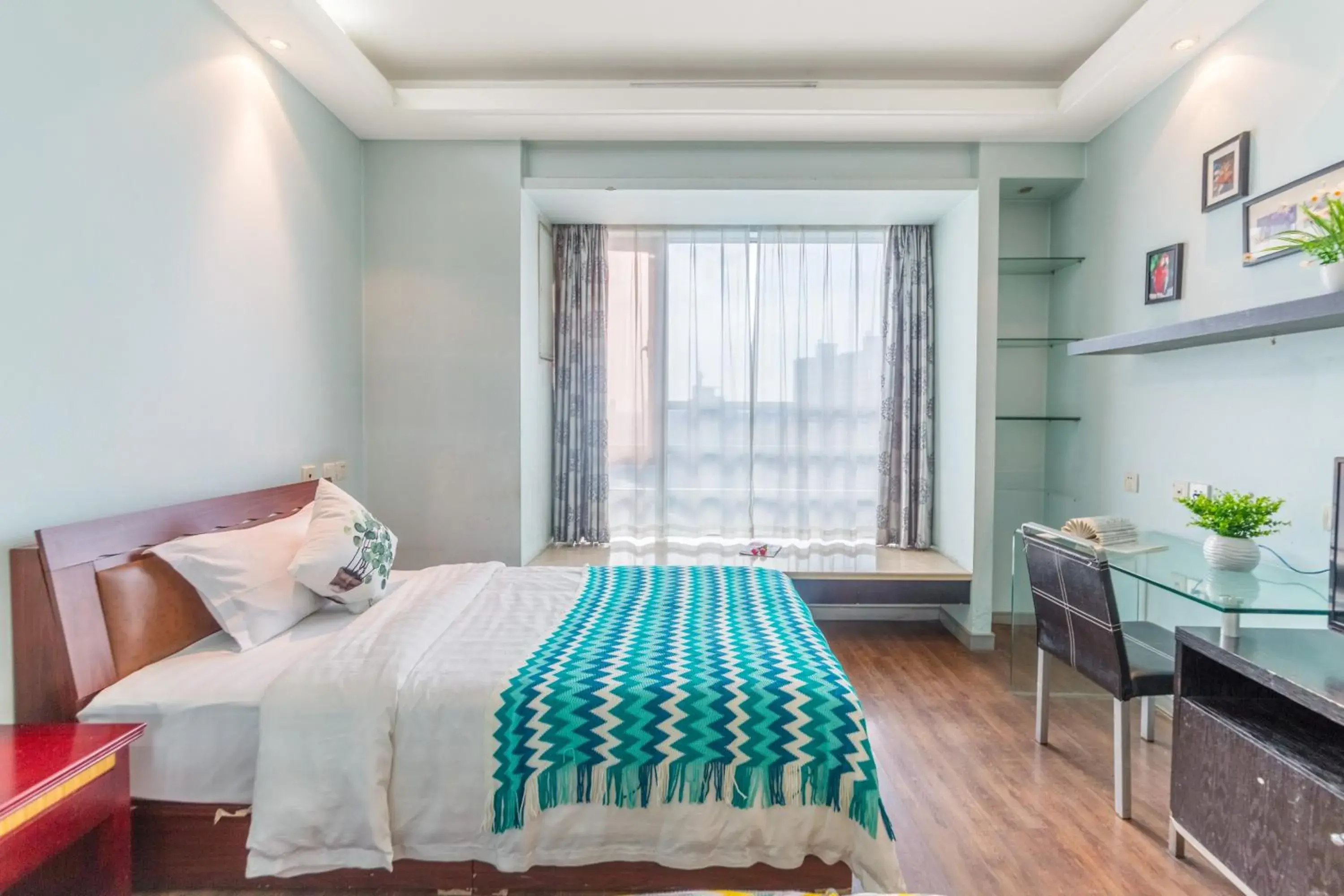 Bed in Shanghai Jiarong Hotel Apartment Bed in Shanghai Jiarong Hotel Apartment