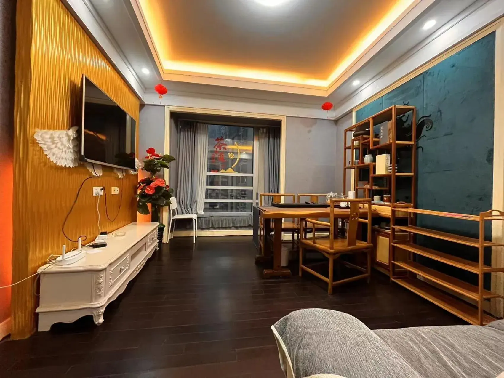 Living room in Shanghai Jiarong Hotel Apartment Living room in Shanghai Jiarong Hotel Apartment