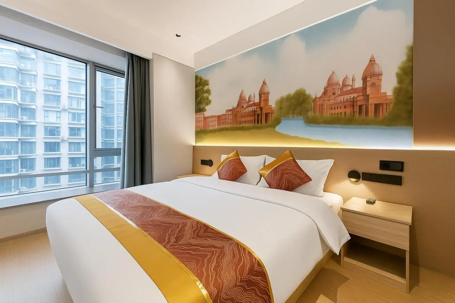 Bed in Shanghai Jiarong Hotel Apartment Bed in Shanghai Jiarong Hotel Apartment