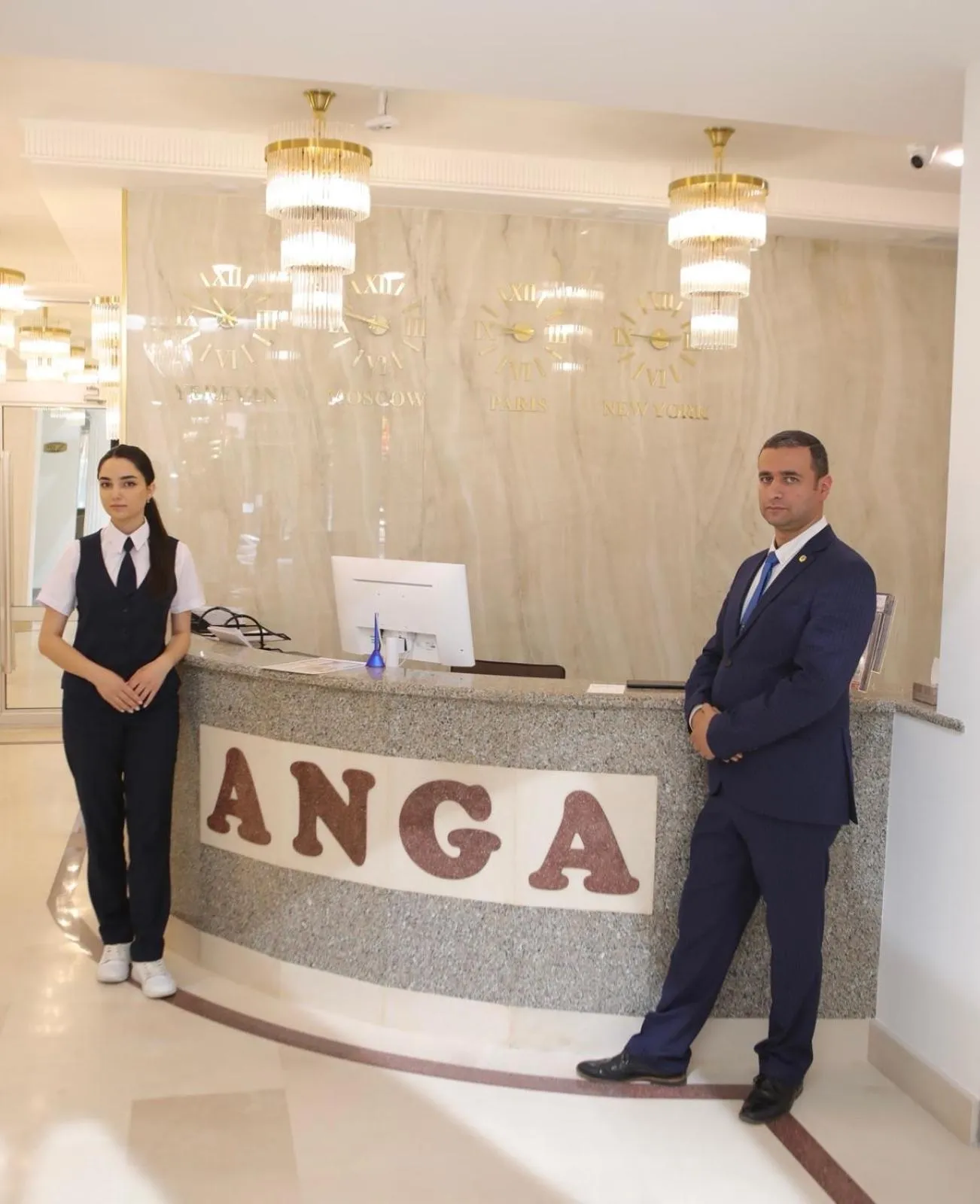 Lobby or reception in Anga Yerevan Hotel