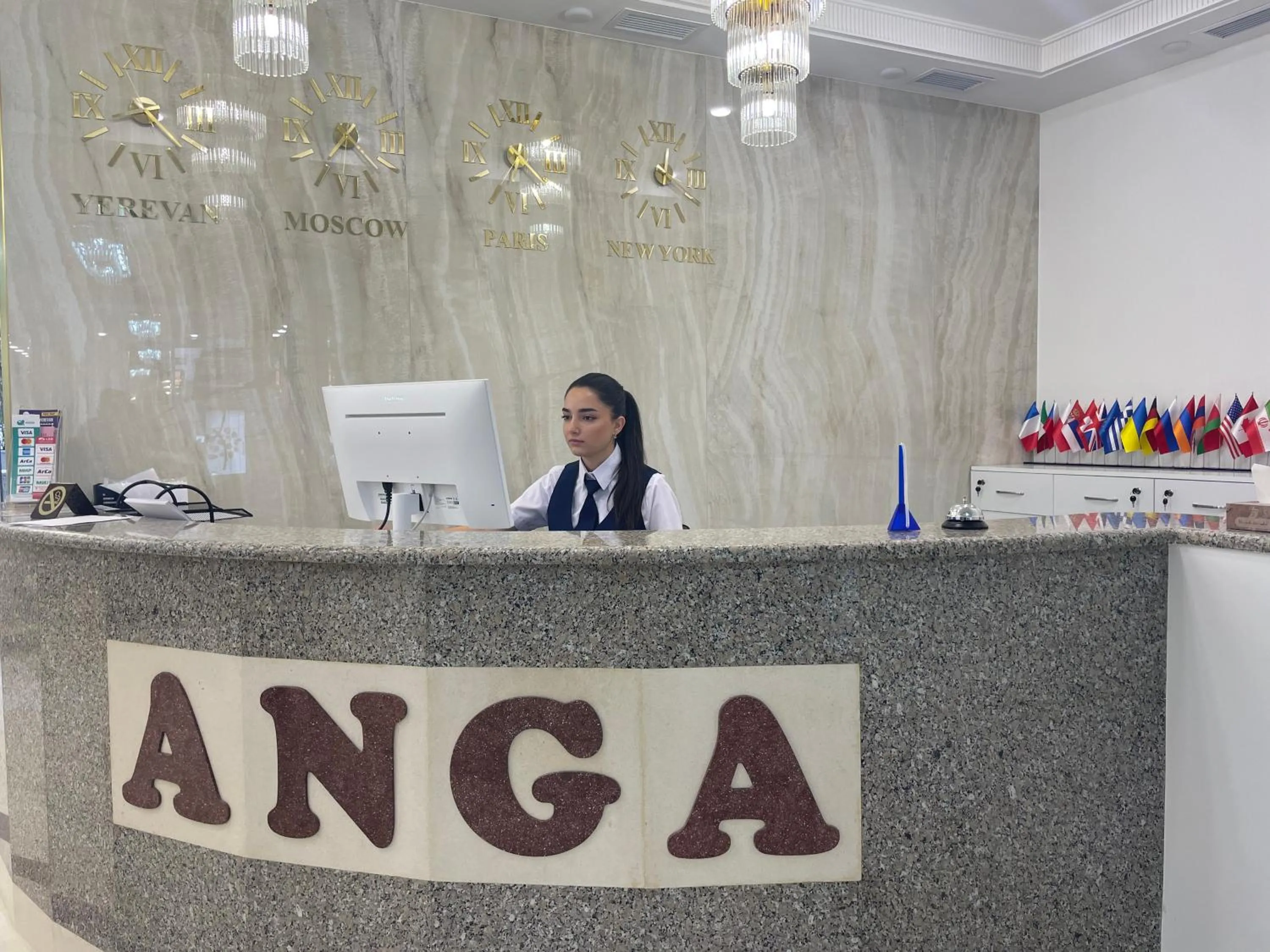 Lobby or reception in Anga Yerevan Hotel