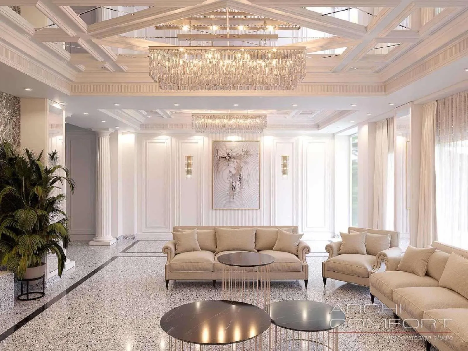 Lobby or reception in Anga Yerevan Hotel