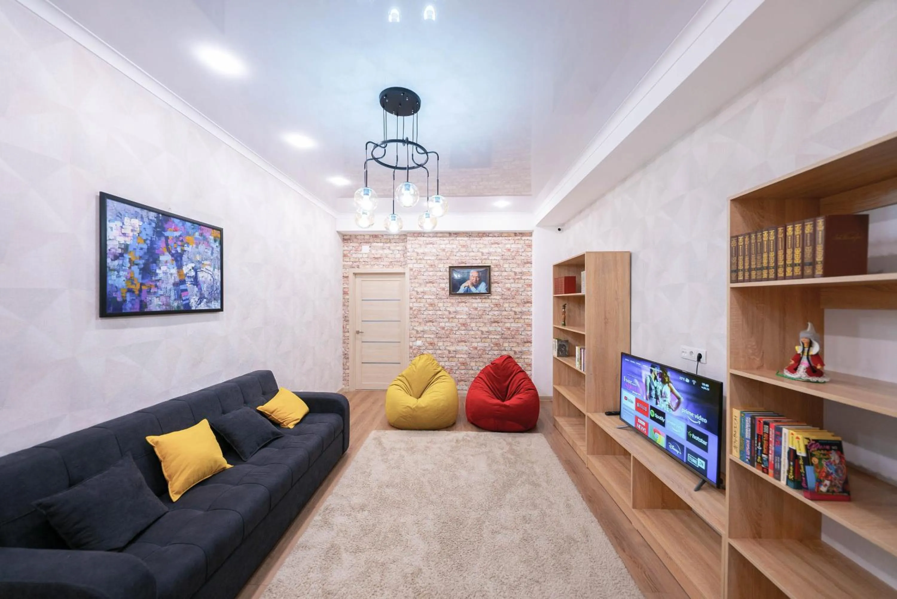 Living room in Kaganat Hostel