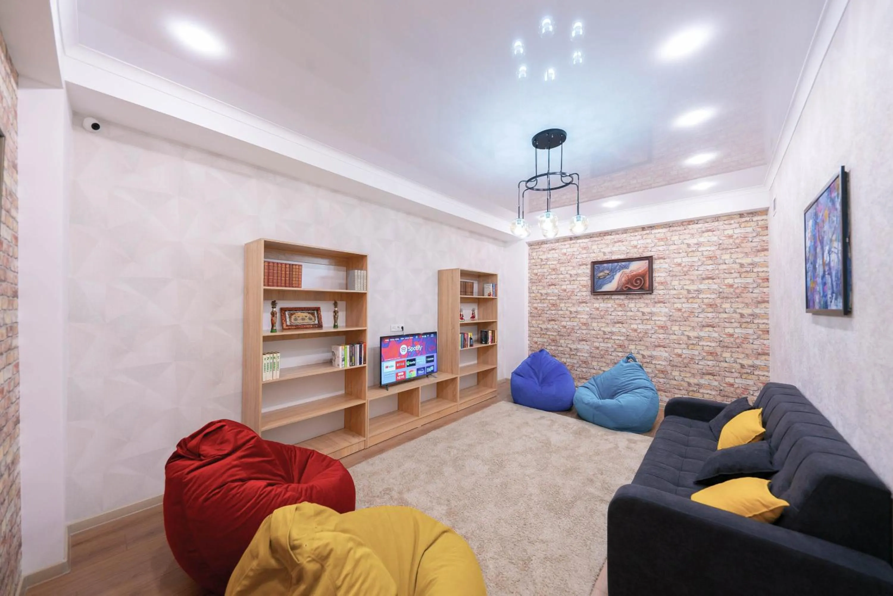 Living room in Kaganat Hostel