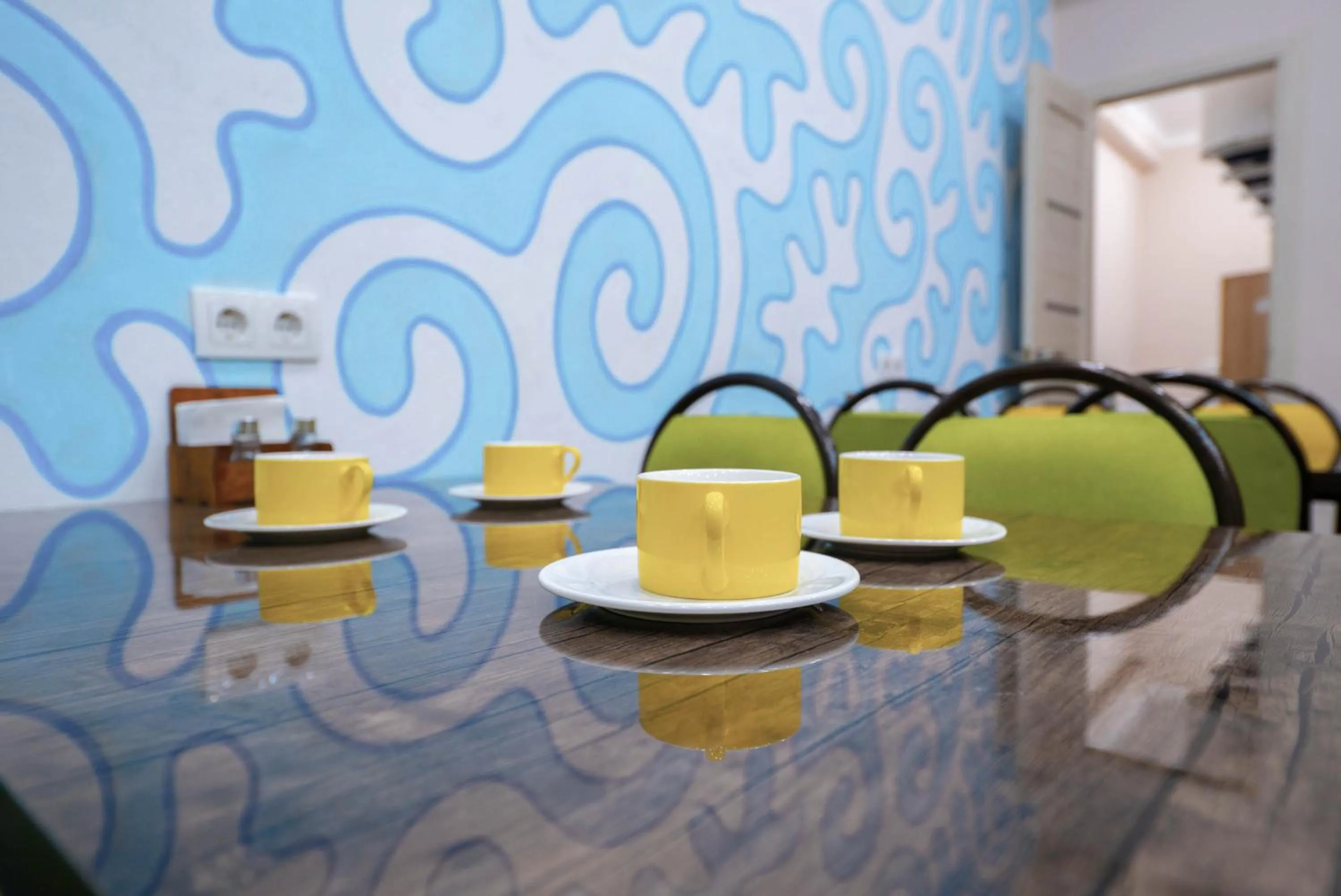 kitchen in Kaganat Hostel