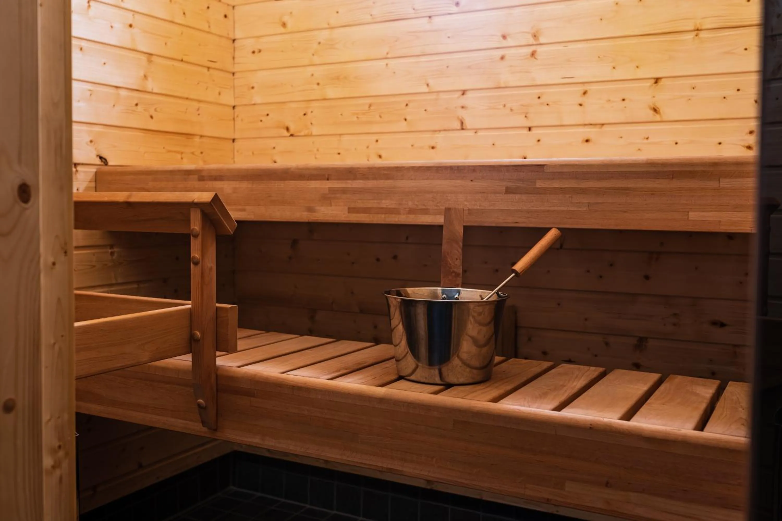 Sauna in Tuomenkartano Apartments by Hiekka Booking
