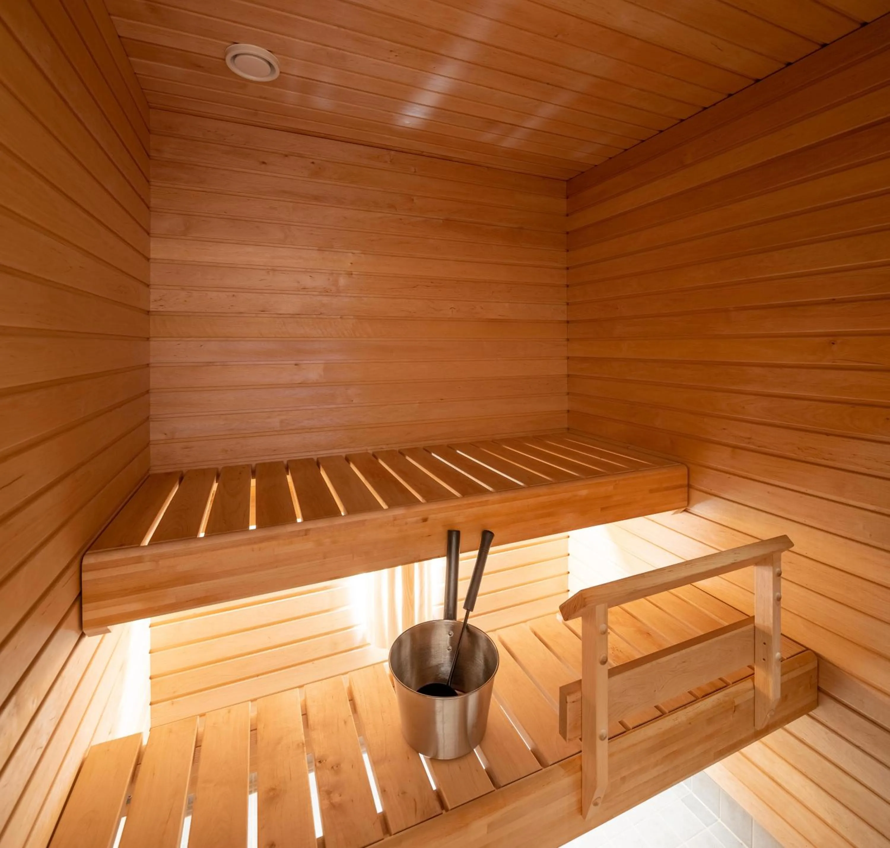 Sauna in Tuomenkartano Apartments by Hiekka Booking