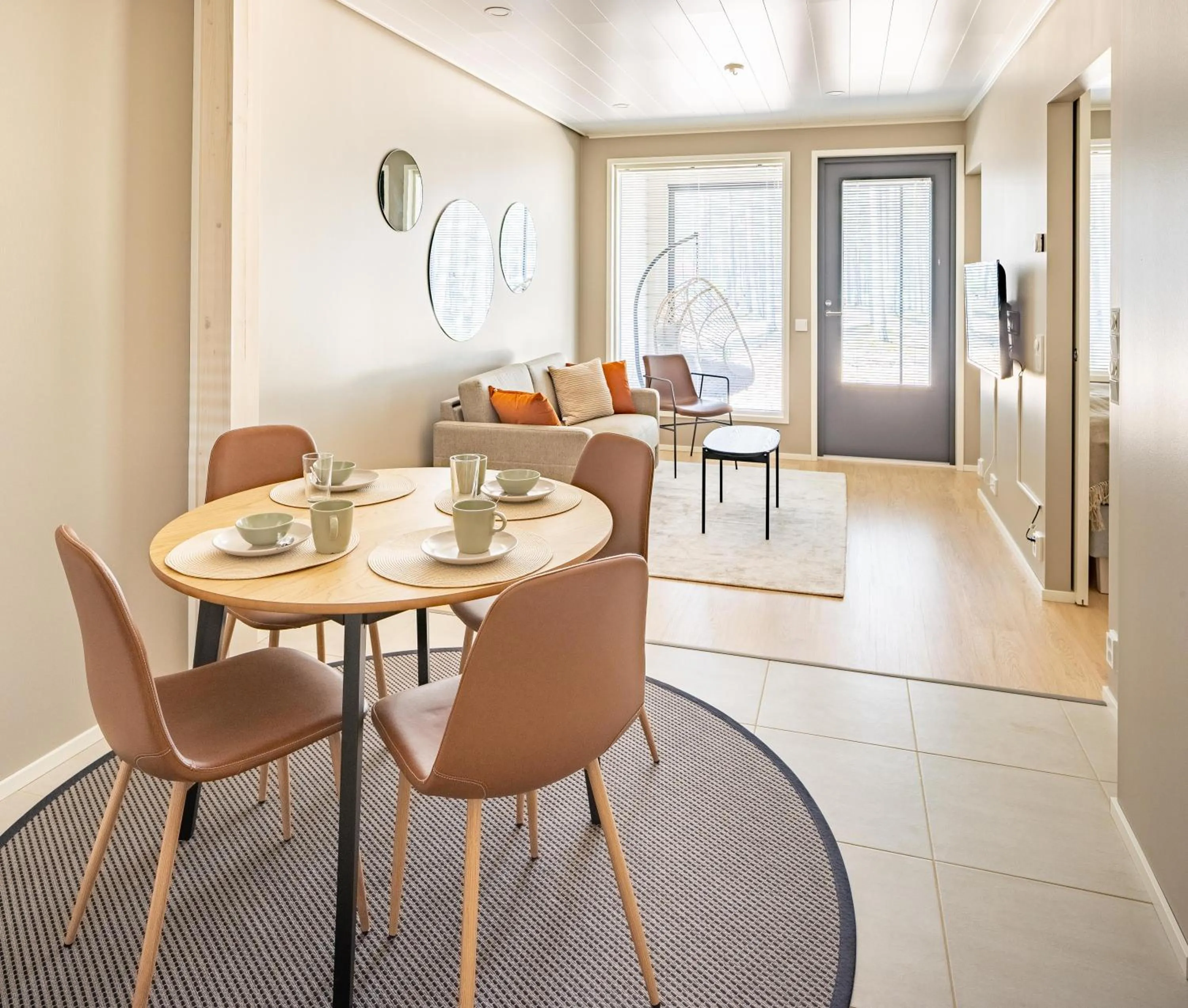 kitchen in Tuomenkartano Apartments by Hiekka Booking