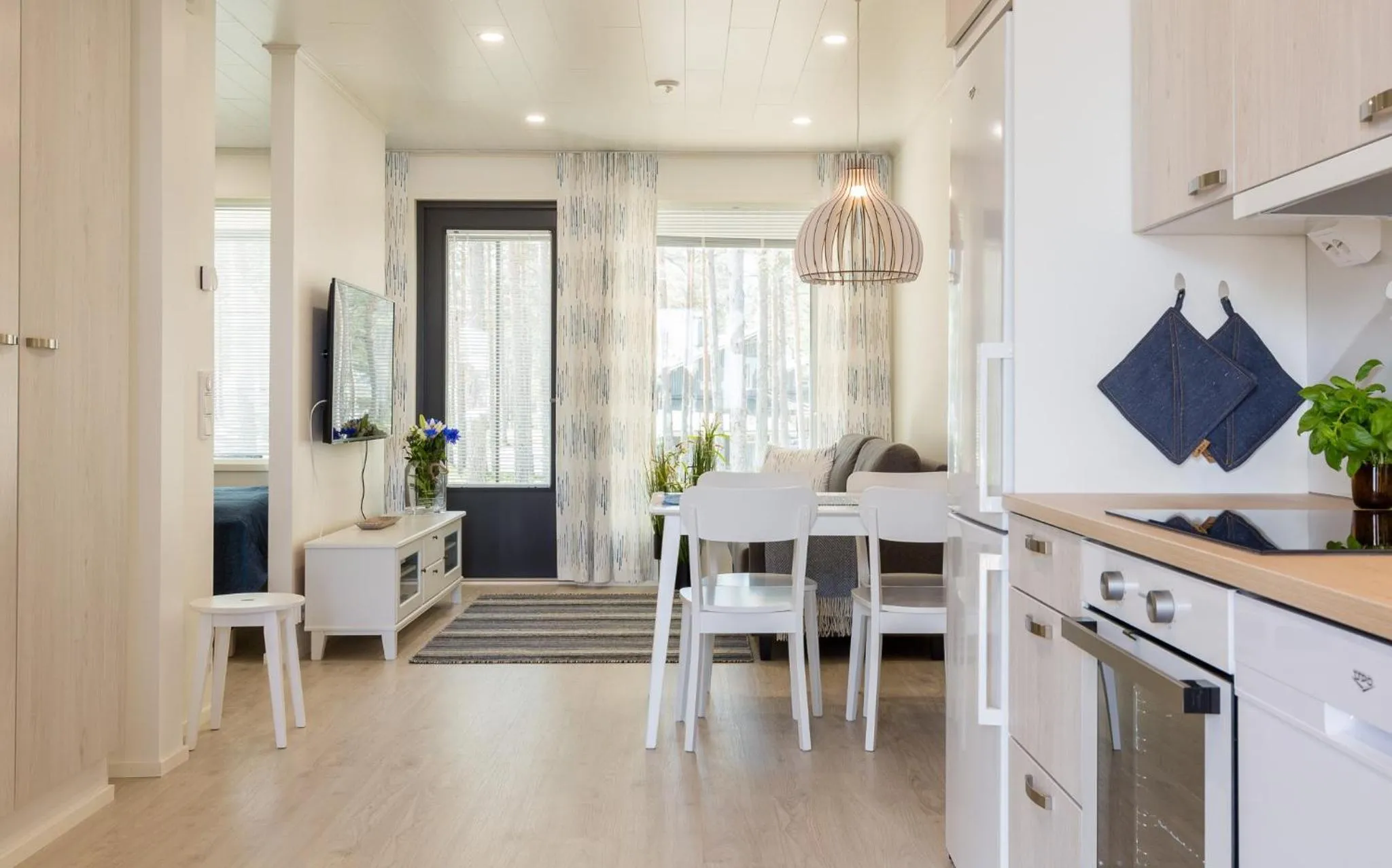 Bedroom in Tuomenkartano Apartments by Hiekka Booking