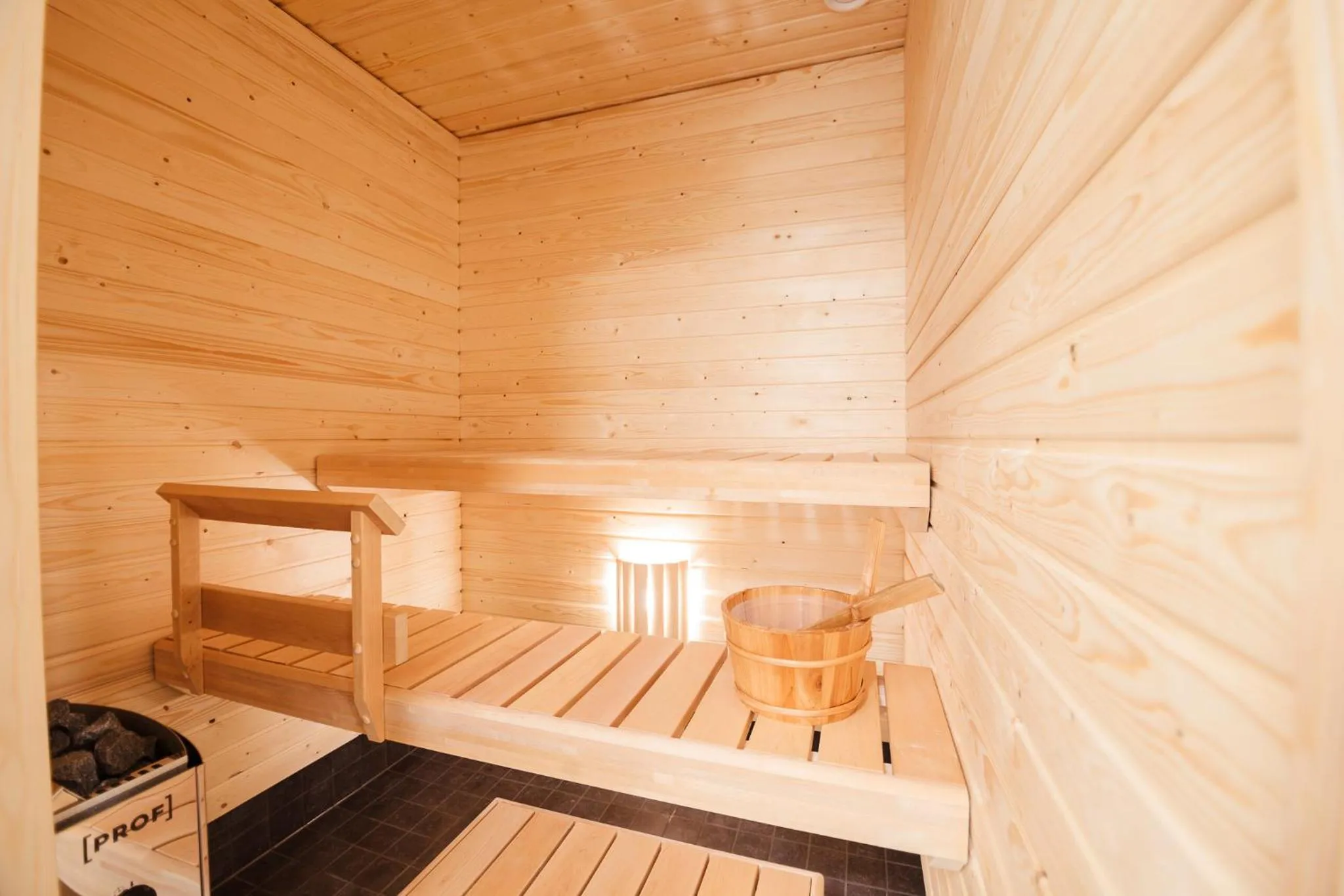 Sauna in Tuomenkartano Apartments by Hiekka Booking