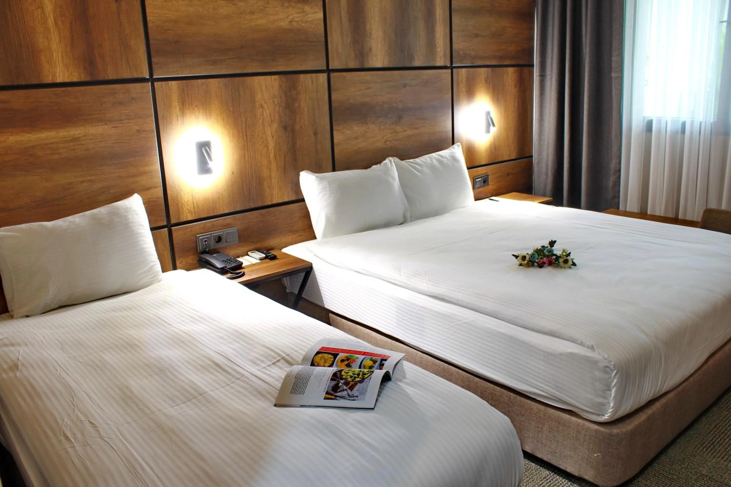 Bed in Mardiva Hotel