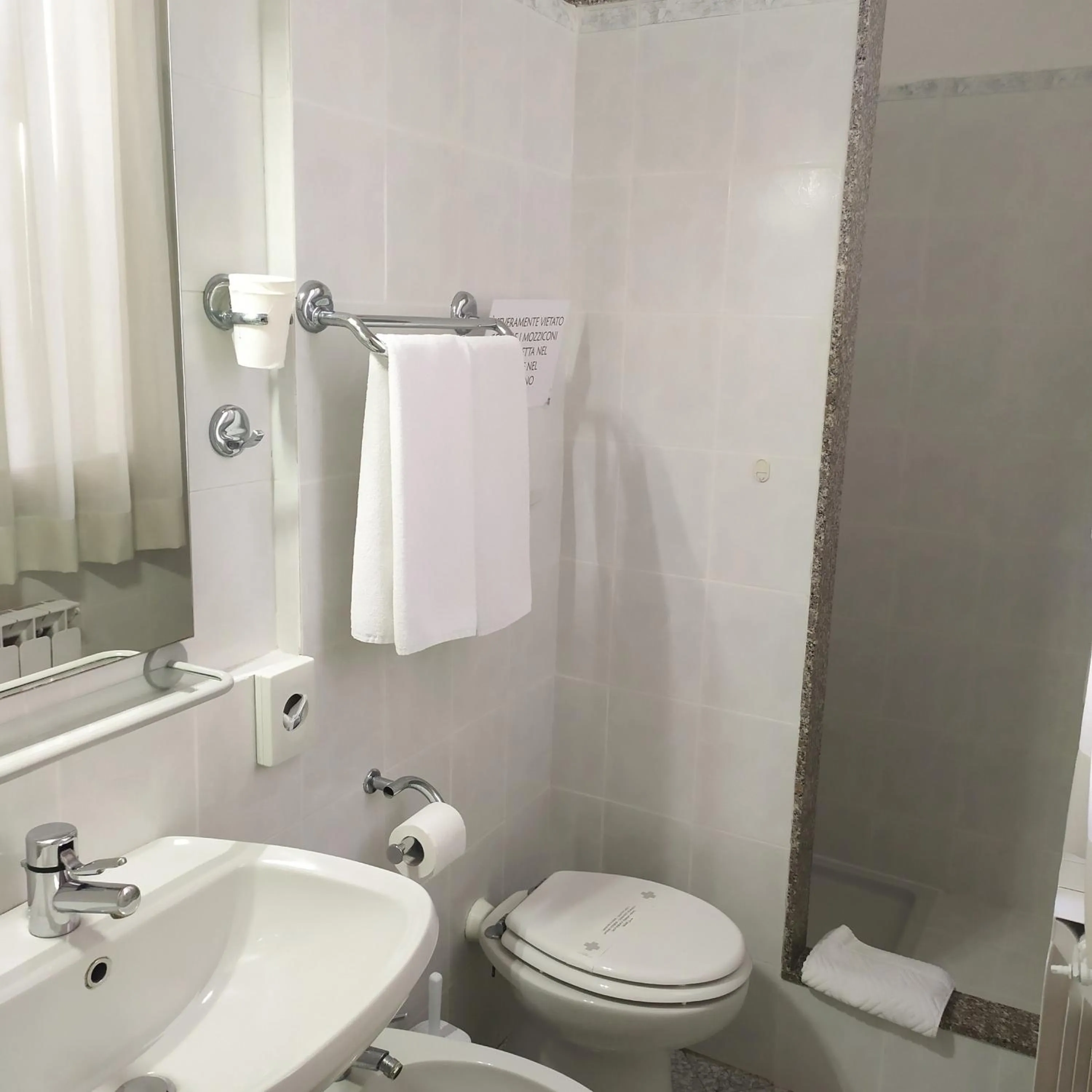 Shower in Hotel Torre