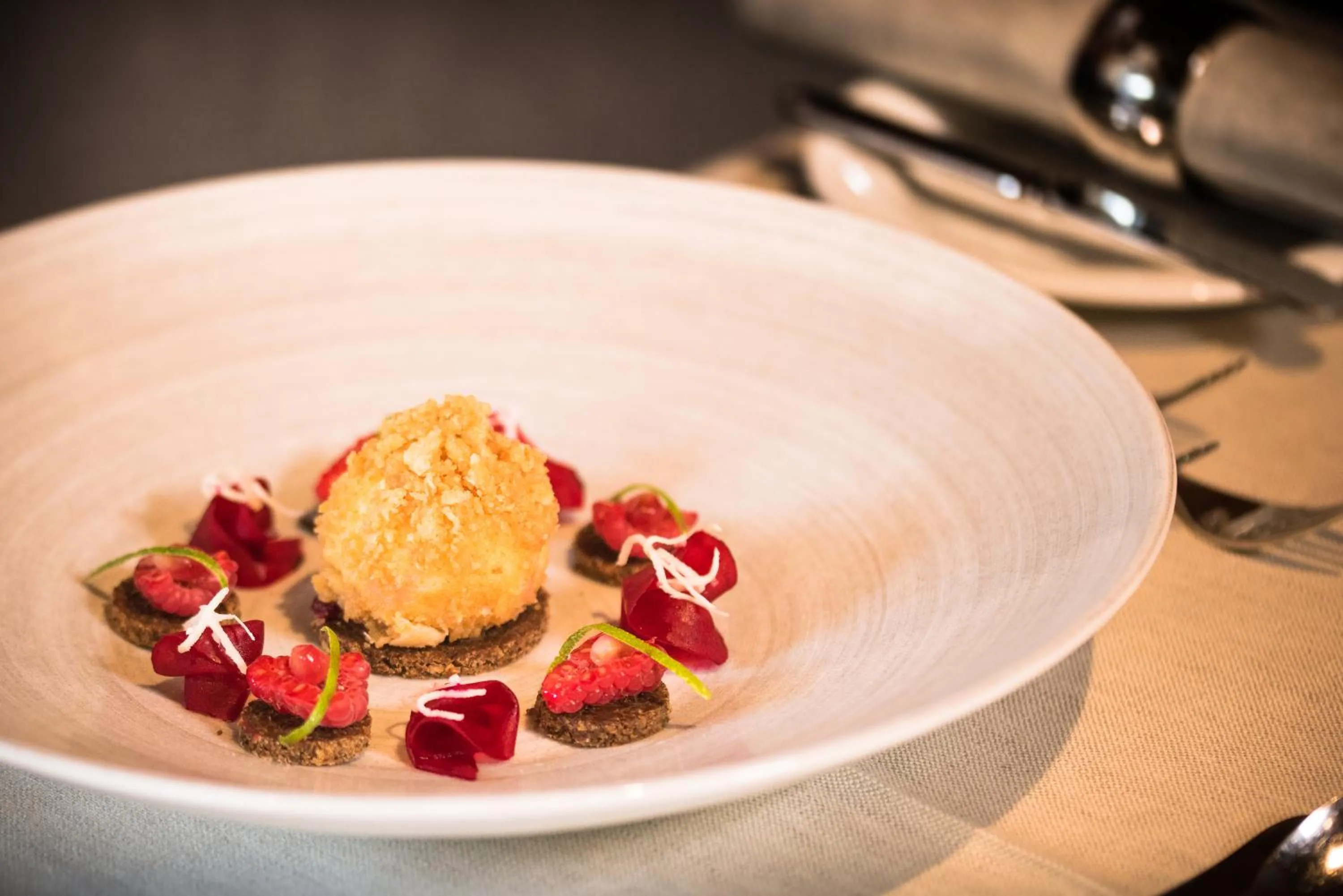 Food and drinks in Alpines Gourmet Hotel Montanara