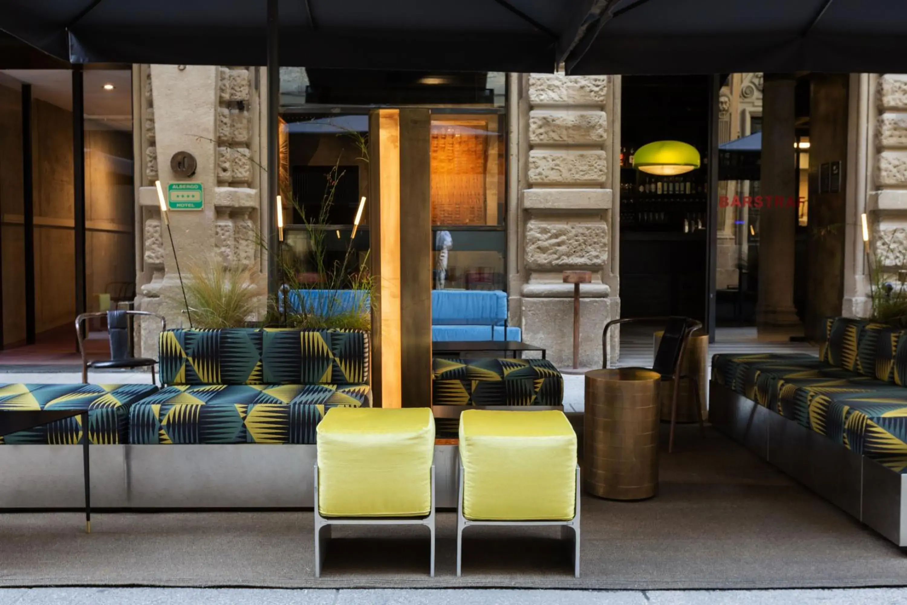Lounge or bar in STRAF, Milan, a Member of Design Hotels Lounge or bar in STRAF, Milan, a Member of Design Hotels