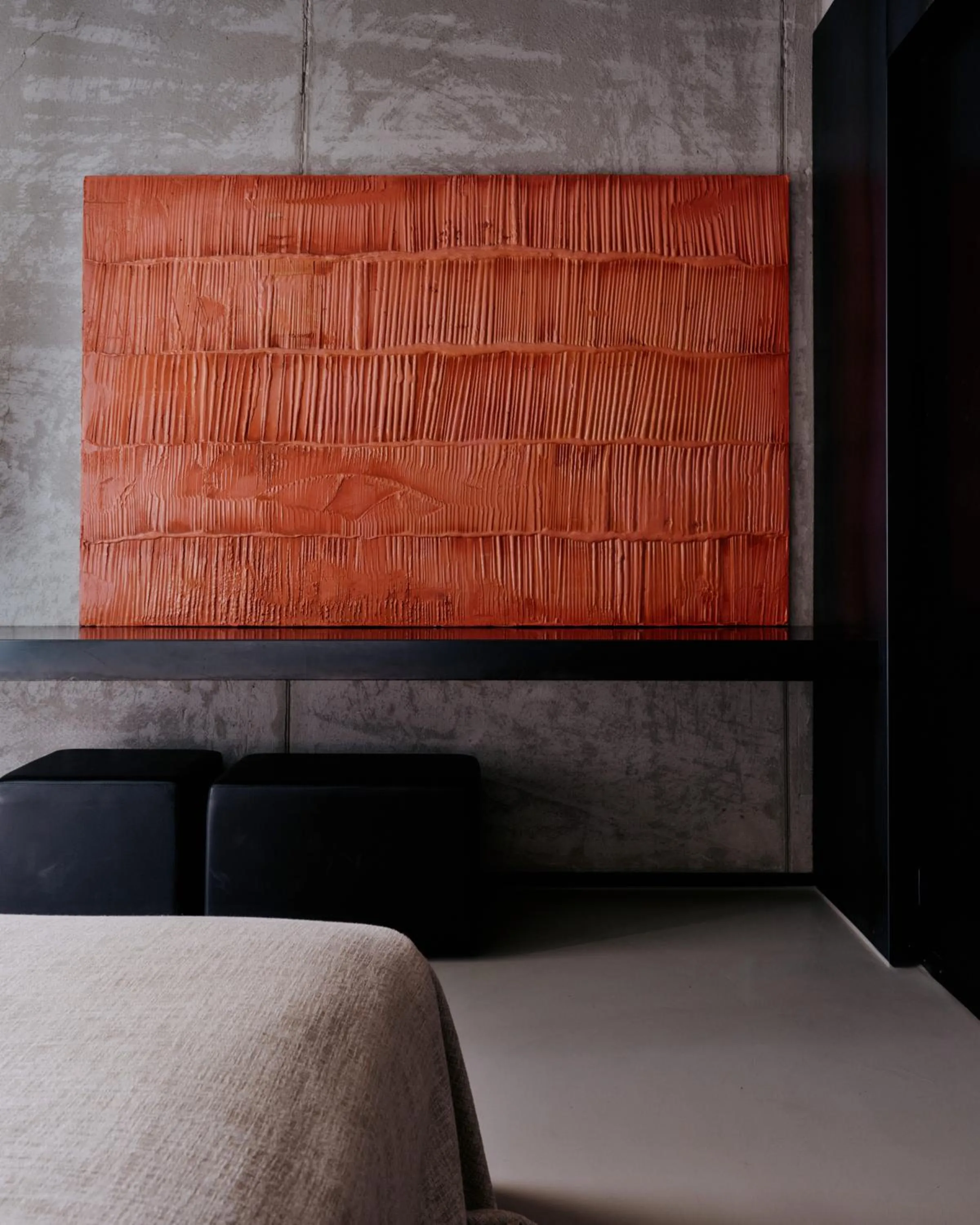 Bed in STRAF, Milan, a Member of Design Hotels