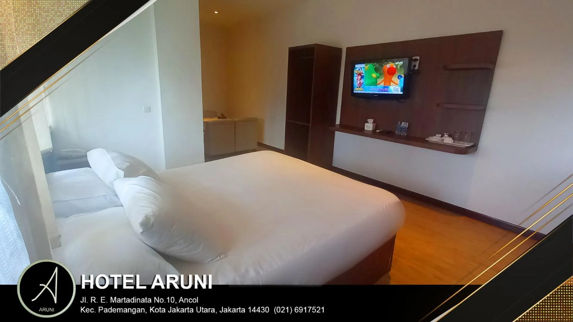 Bed in Hotel Aruni Ancol