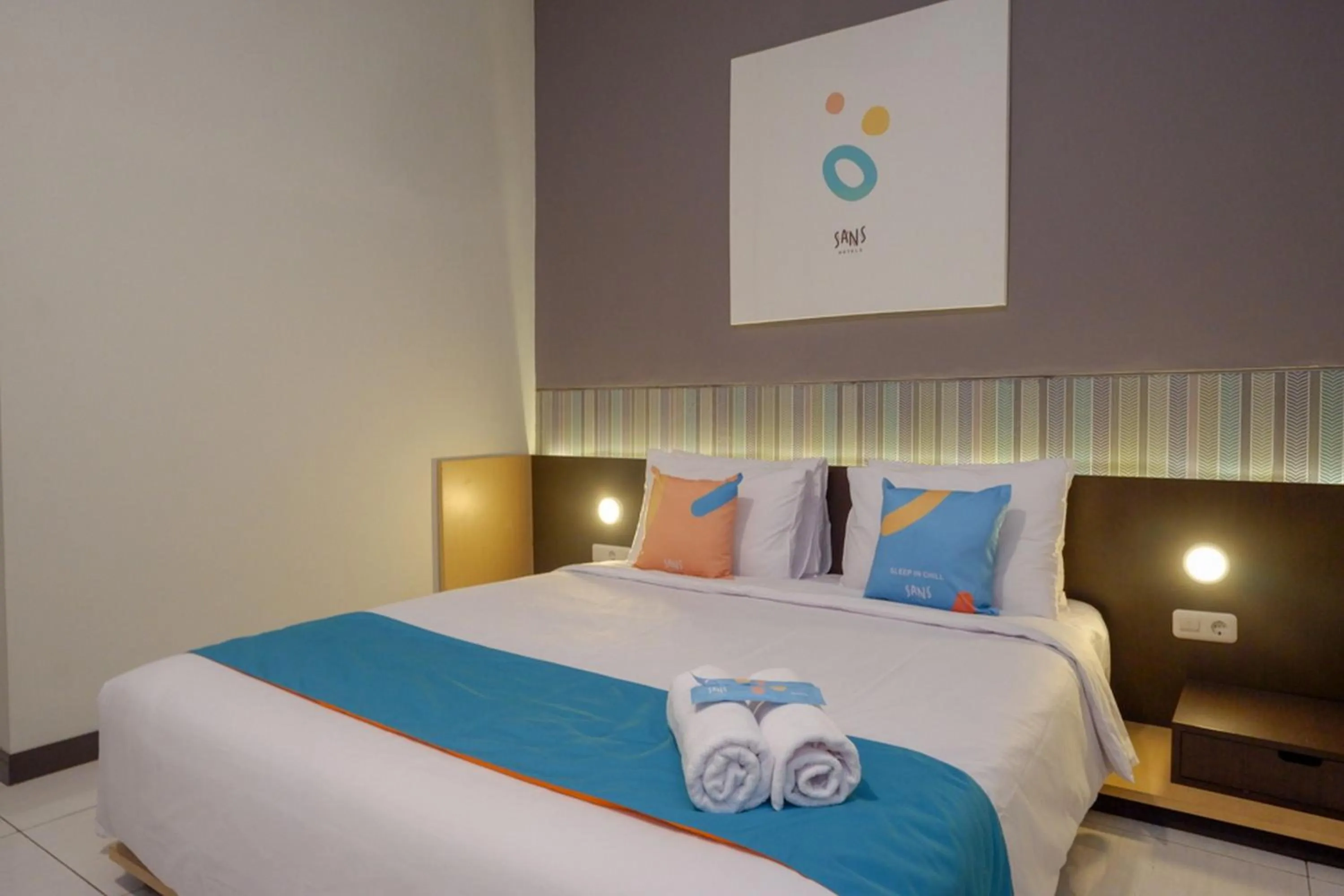 Bedroom, Bed in Sans Hotel Good Wish Semarang