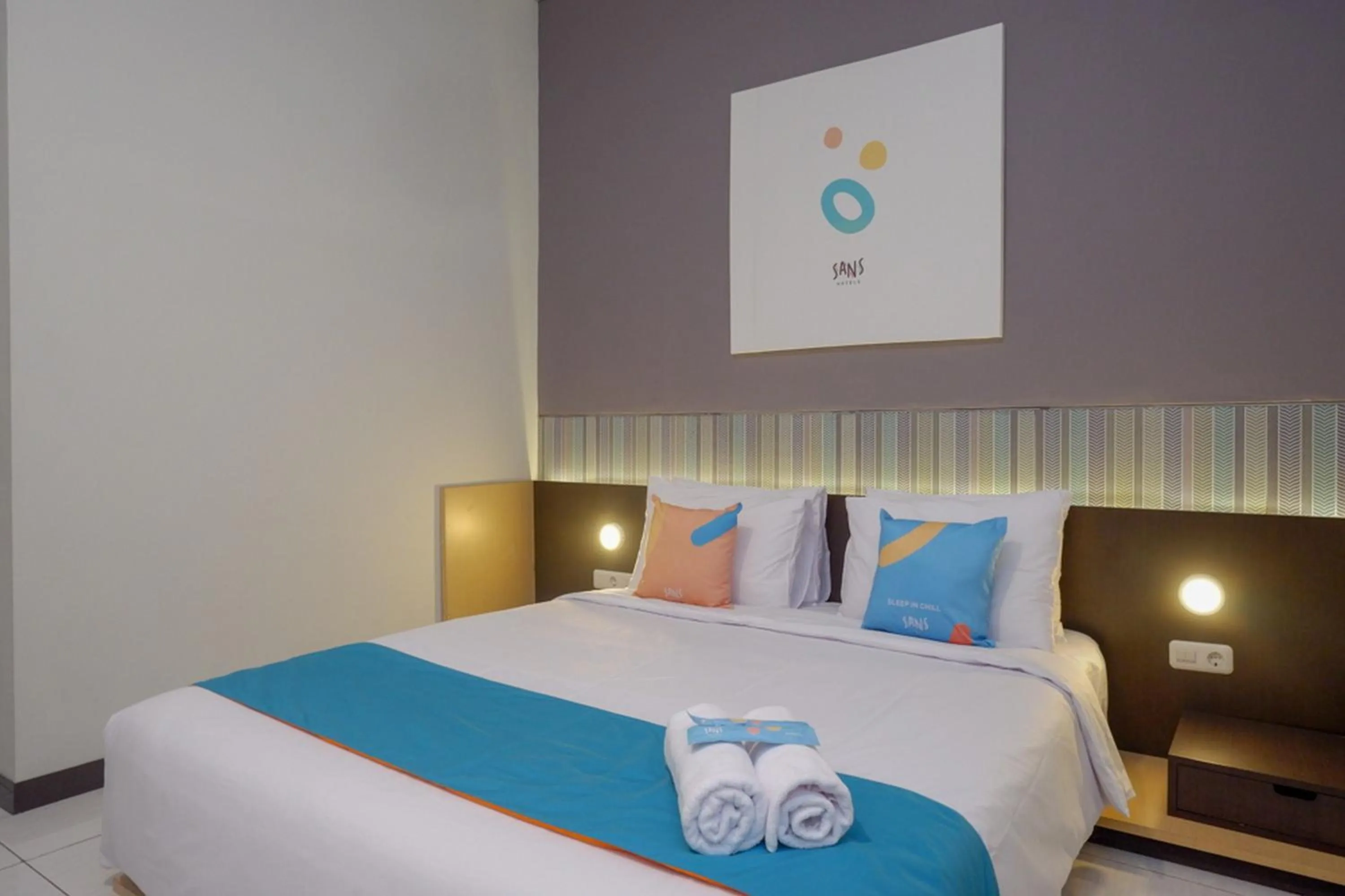 Bedroom, Bed in Sans Hotel Good Wish Semarang