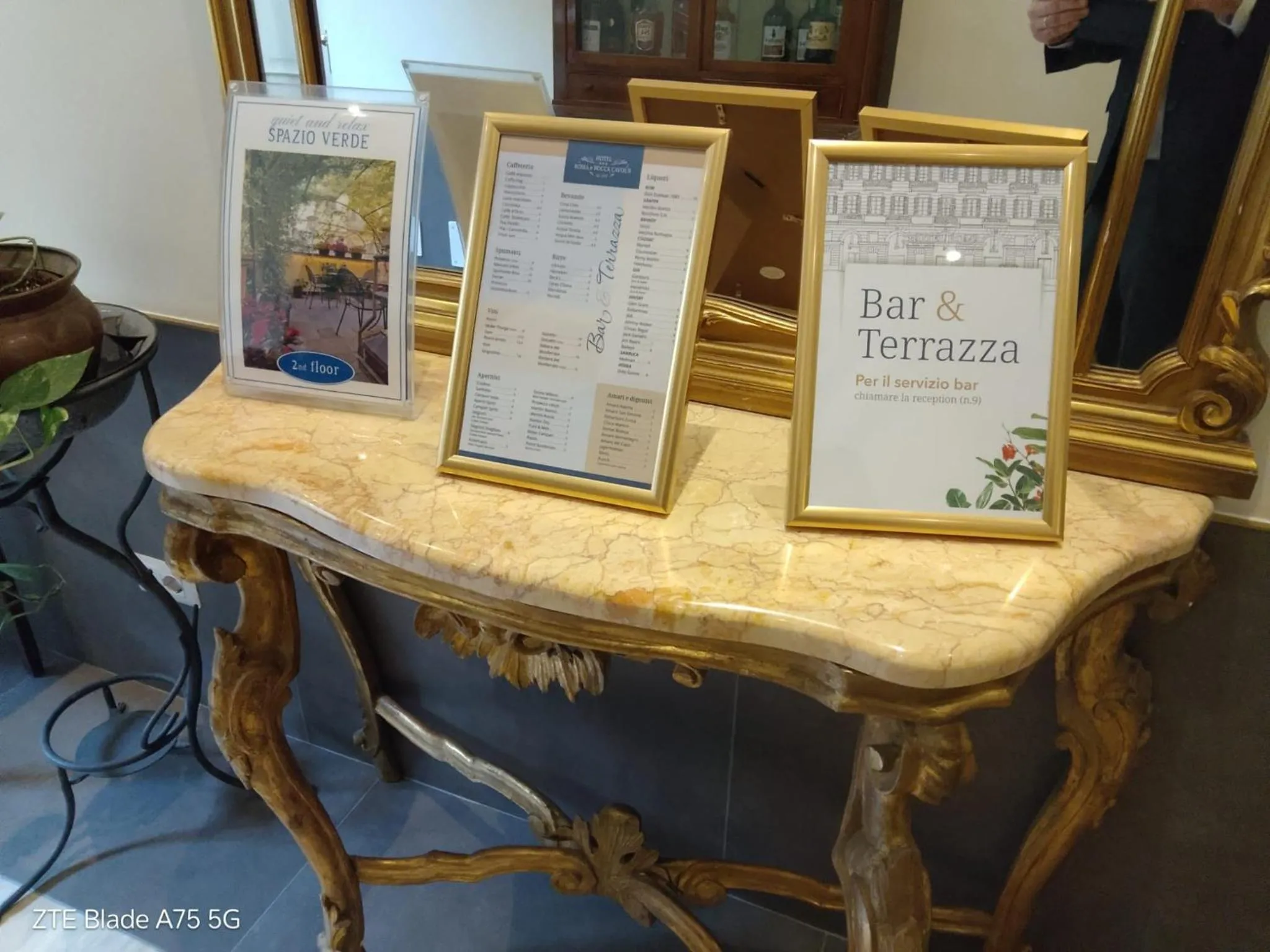 Balcony/Terrace in Hotel Roma e Rocca Cavour