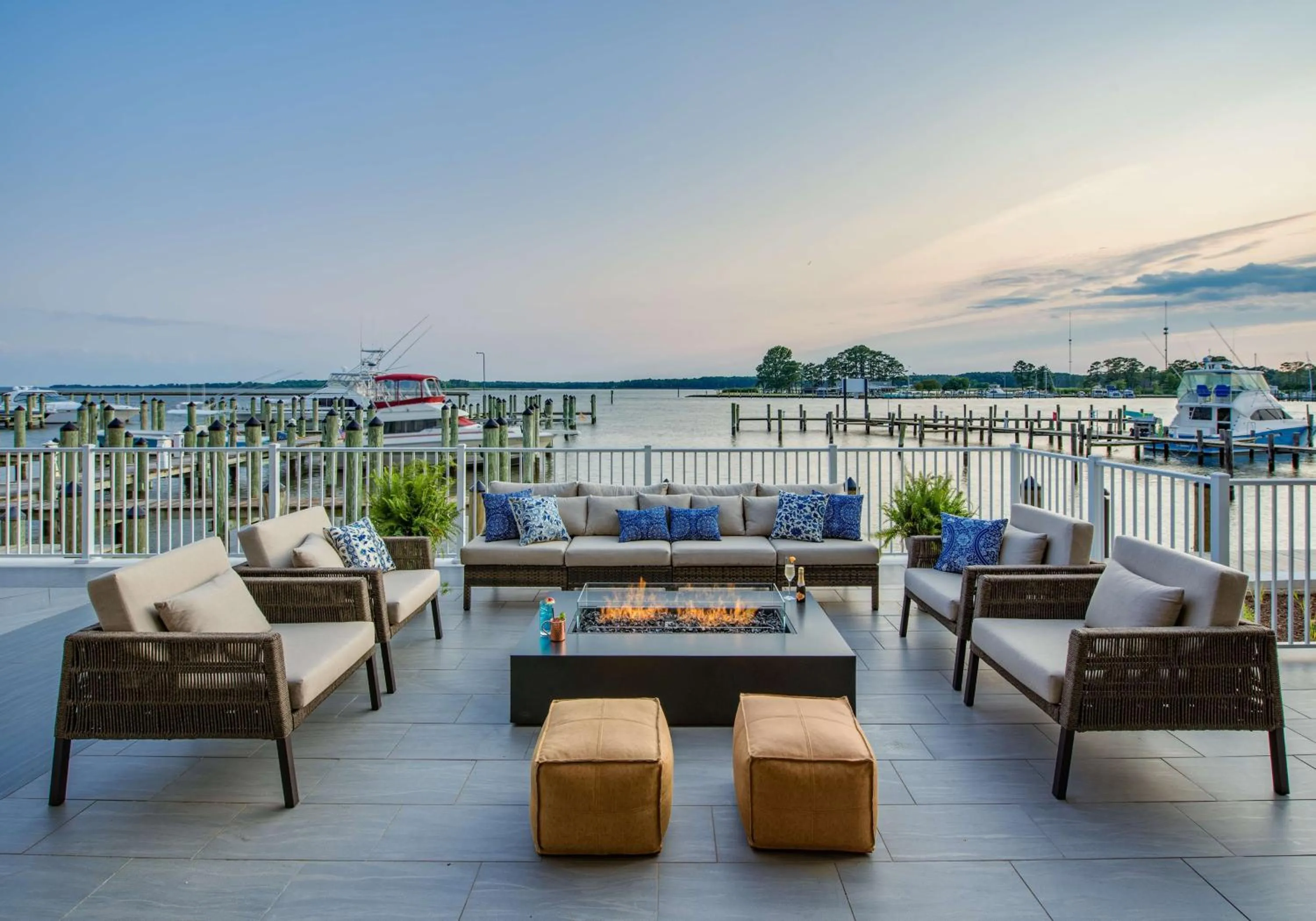 Patio in Hyatt Place Kent Narrows And Marina