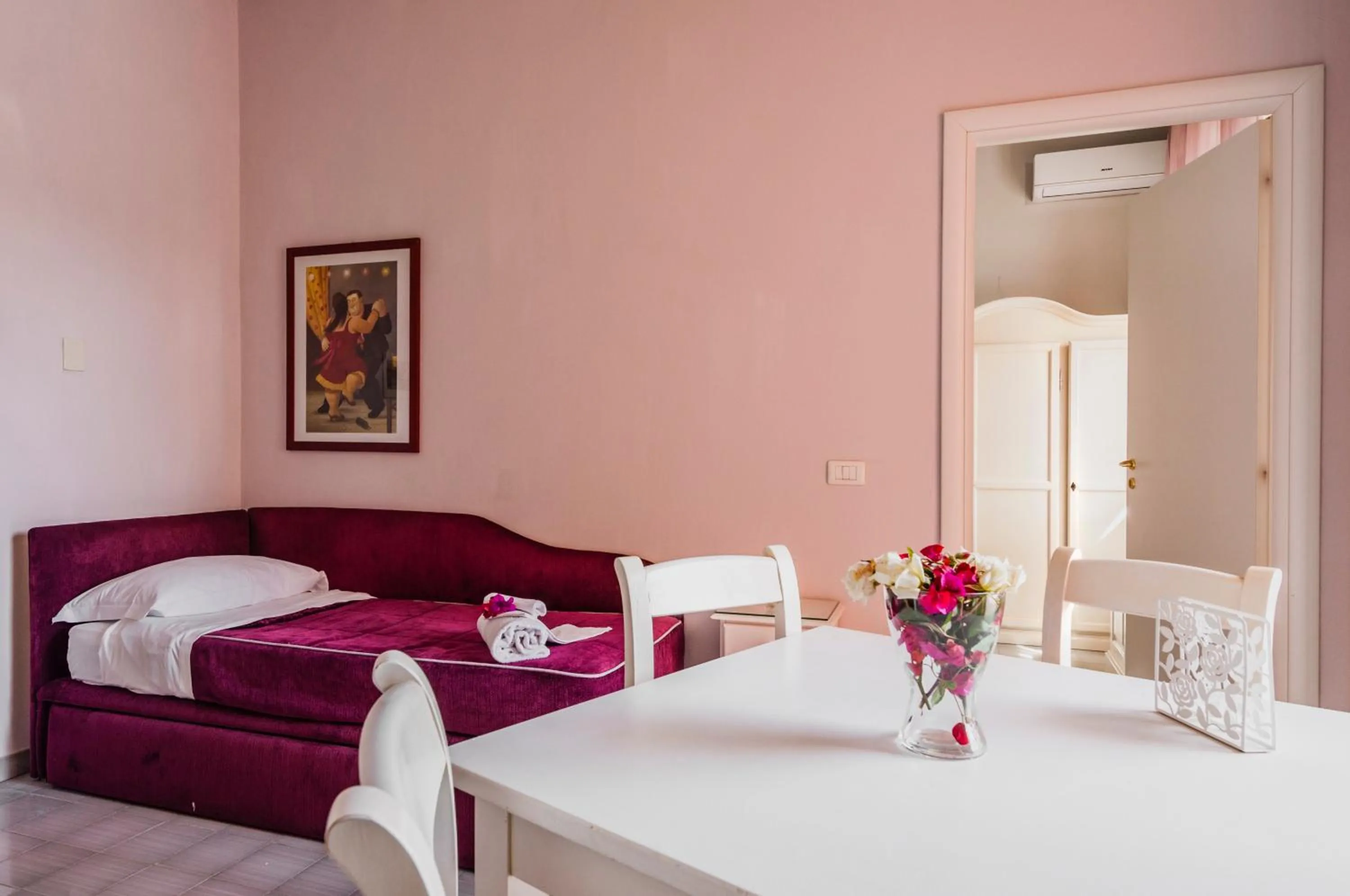 Bed in Stella del mare Apartments