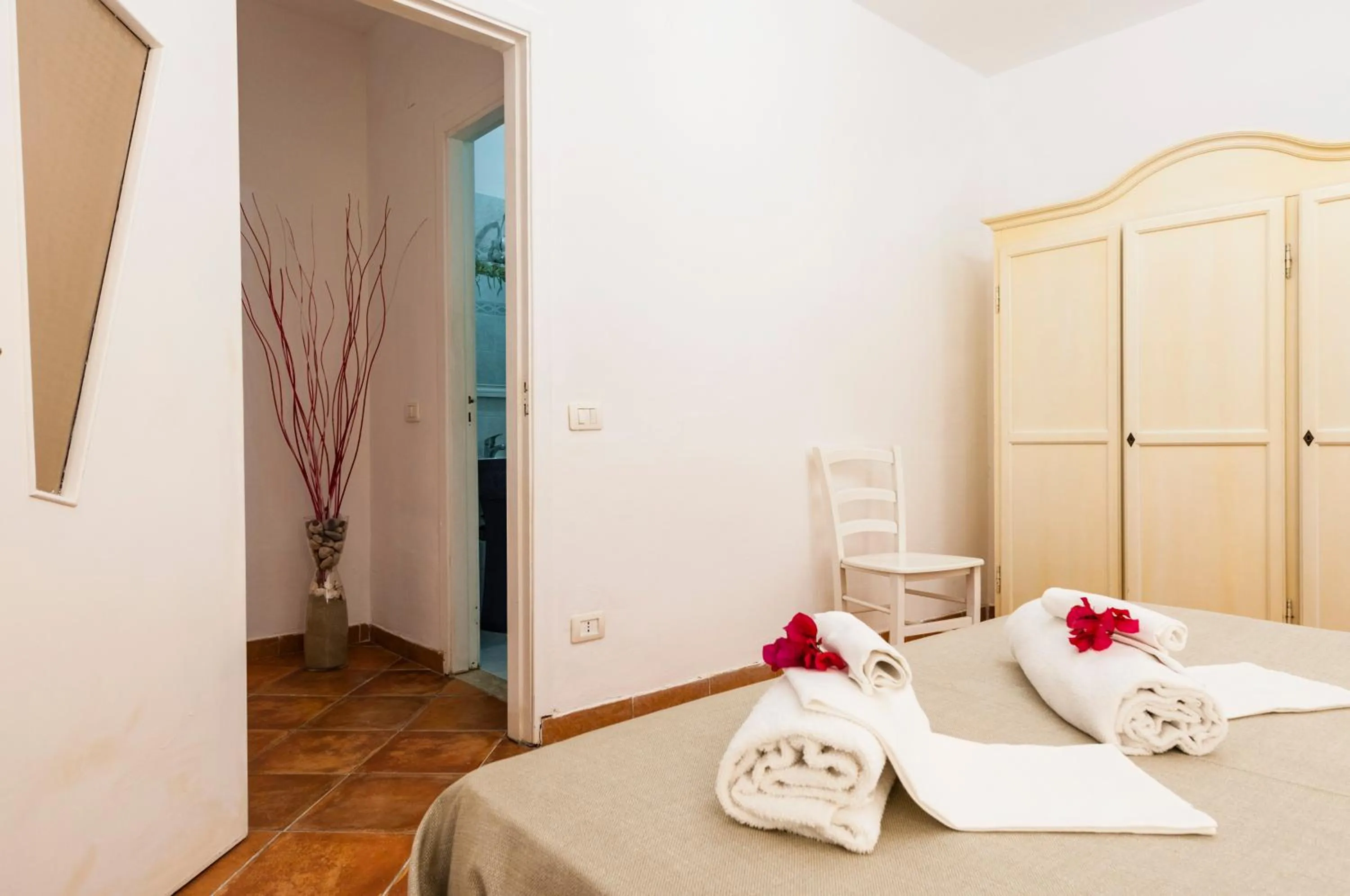 Bed in Stella del mare Apartments